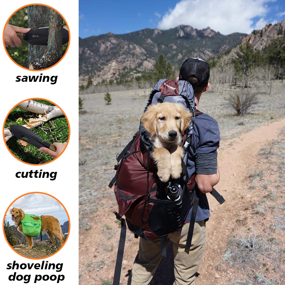 Backpacking Trowel Ultralight, Camping Shovel, Garden Trowel Hand Tool With Carrying Pouch For Hiking, Digging, Metal Detecting,