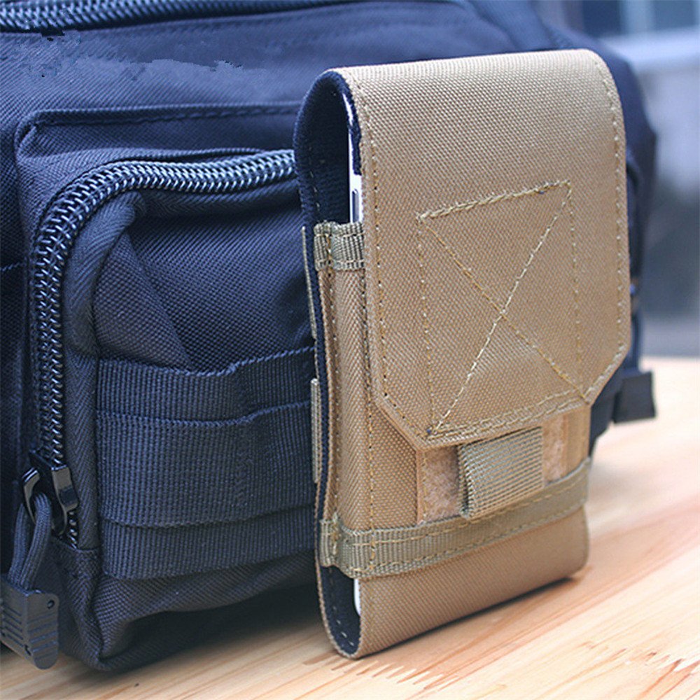 Tactical Molle Smartphone Holster, Universal Army Mobile Phone Belt Pouch Edc Security Pack Carry Accessory Kit Blowout Pouch Be