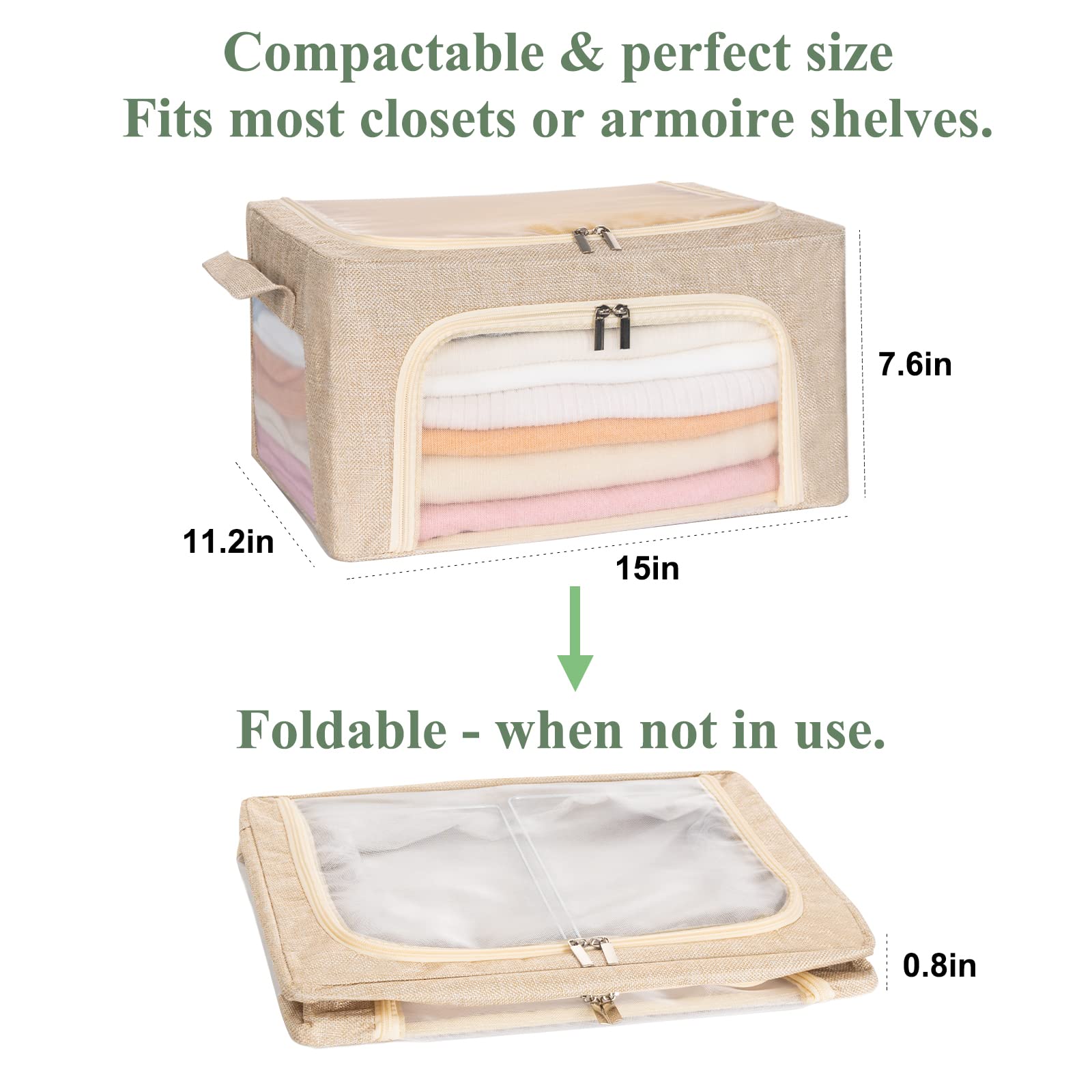 22L Cashmere Sweater Storage Bag With Natural Cedar Balls | Breathable Cashmere Storage Bag Friendly For Knitwear Merino Wool/Kn