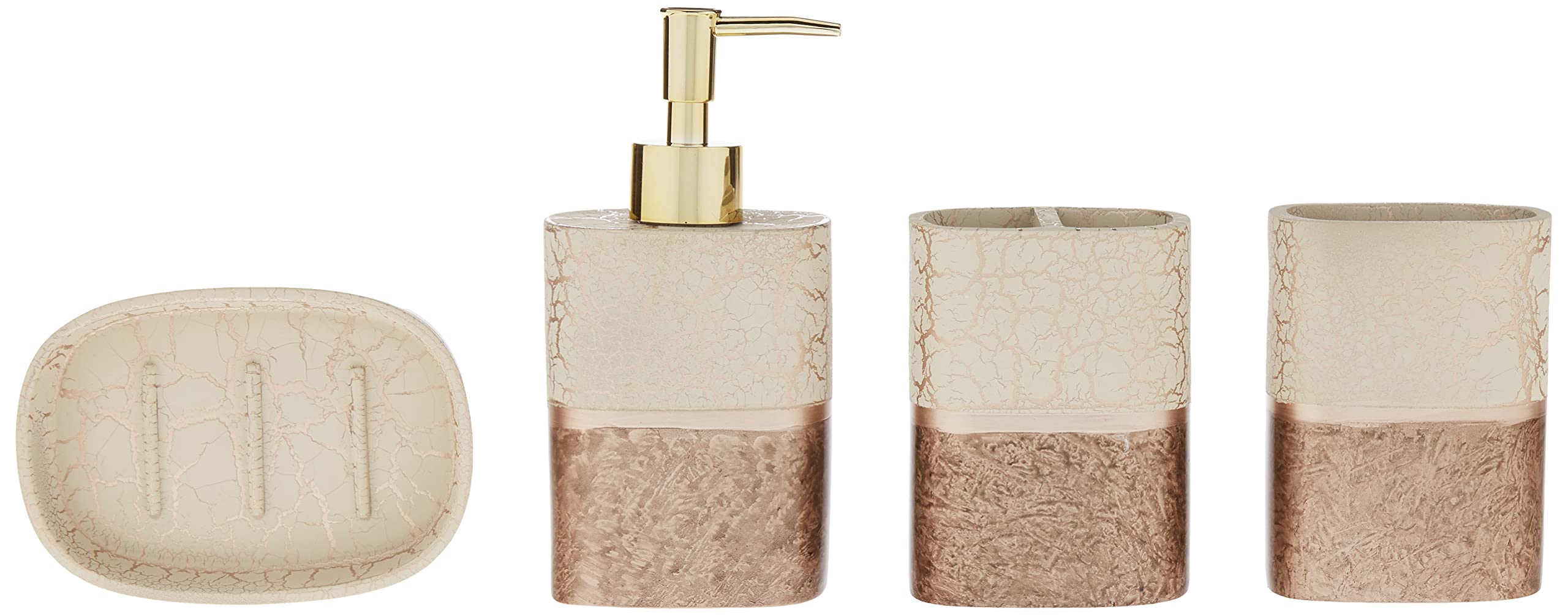 Sweet Home Collection Bathroom Accessories Unique Collections Modern Classic Contemporary Decorative Beautiful Designs Bath Shower Tub D?cor  4 Piece Set  Parker