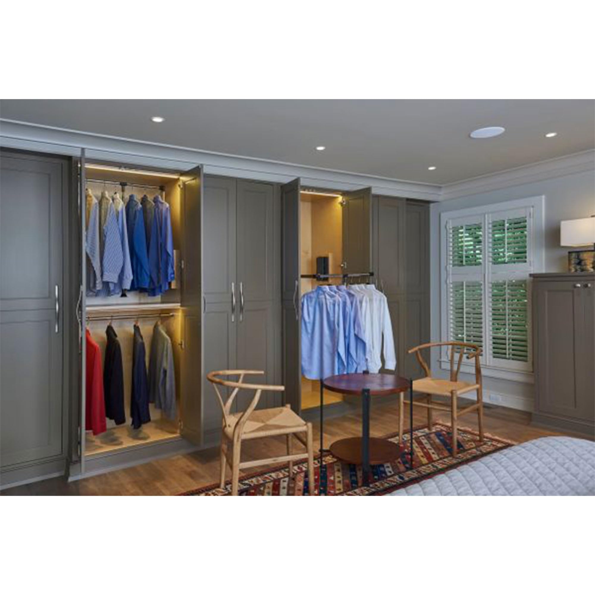 Rev-A-Shelf 26''-35'' Pull Down Adjustable Side Mounted Closet Rod For Kitchen/Bathroom Cabinets W/Telescoping Handle & Hardware