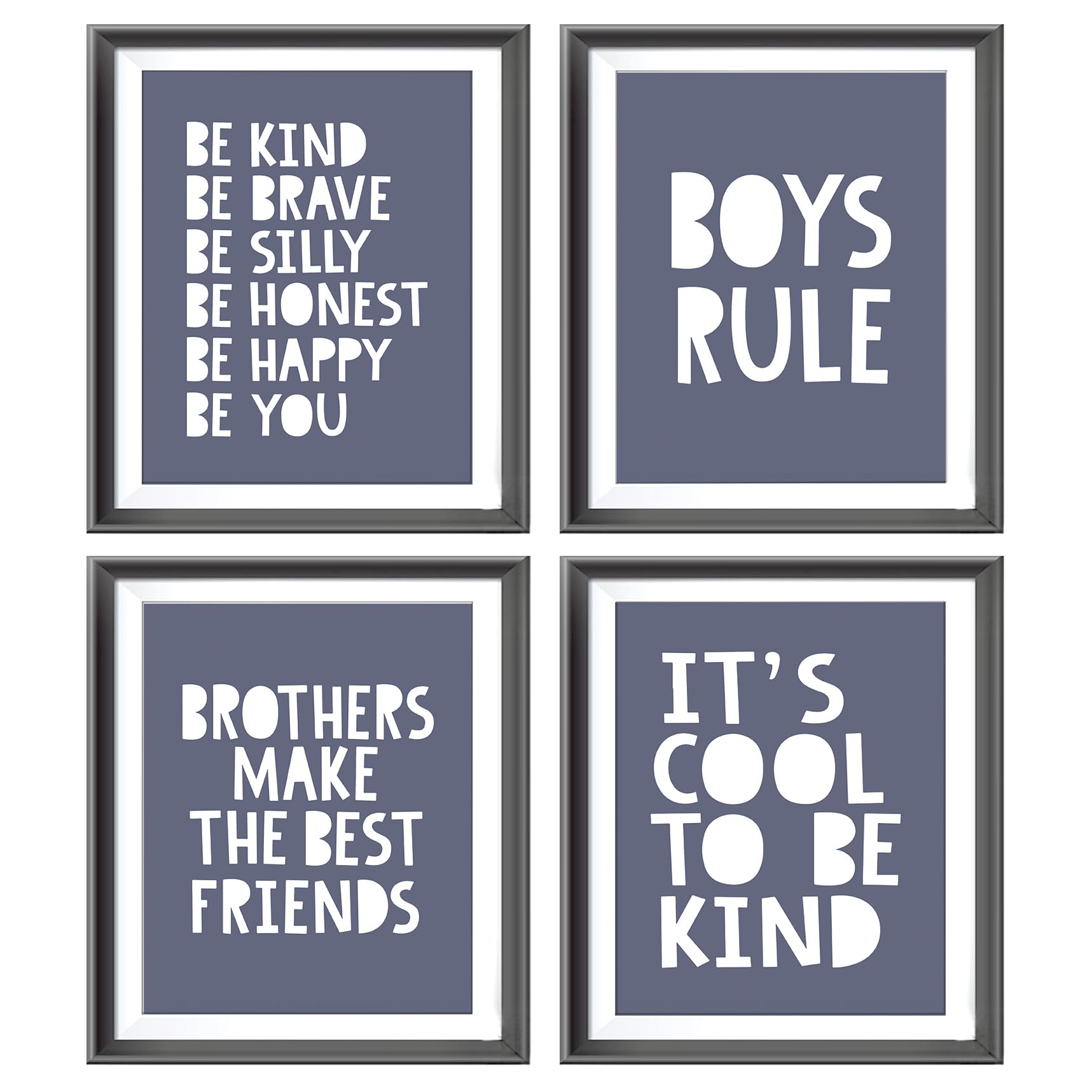 Brothers Make The Best Friends Boys Rules Affirmations Poster Prints For Home Boys Room Playroom Nursery Classroom Decor,Boho Gr