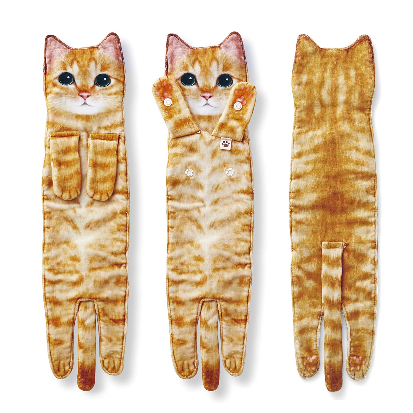 AGRIMONY Cat Funny Hand Towels with Towels Bar for Bathroom Kitchen - Cute Decorative Cat Decor Hanging Washcloths Face Towels Super Absorbent Soft - Housewarming Birthday Gift for Women Cat Lovers