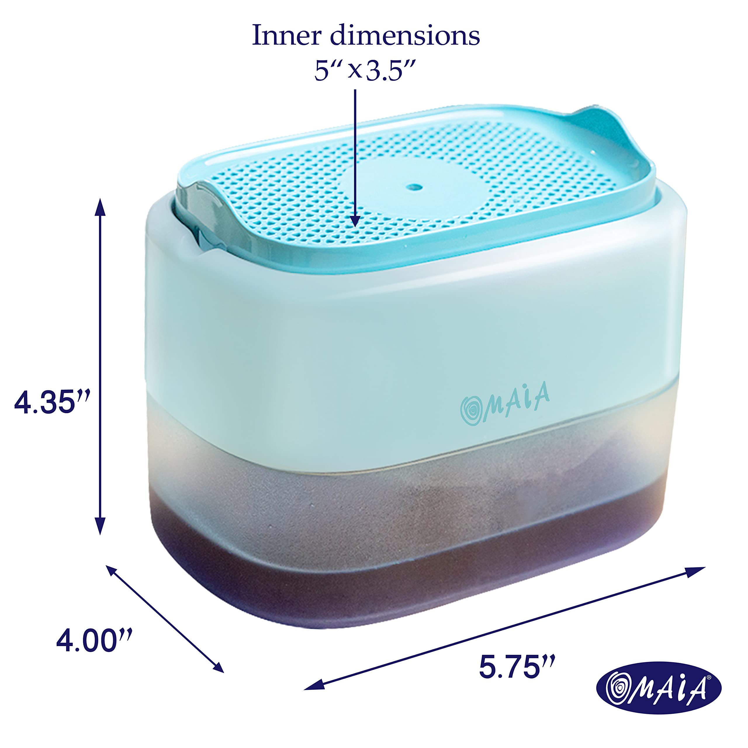 Omaia Dish Soap Dispenser For Kitchen Sink - Blue Kitchen Gadgets 2023 - Dishwashing Liquid Dispenser For Kitchen - Sink Counter