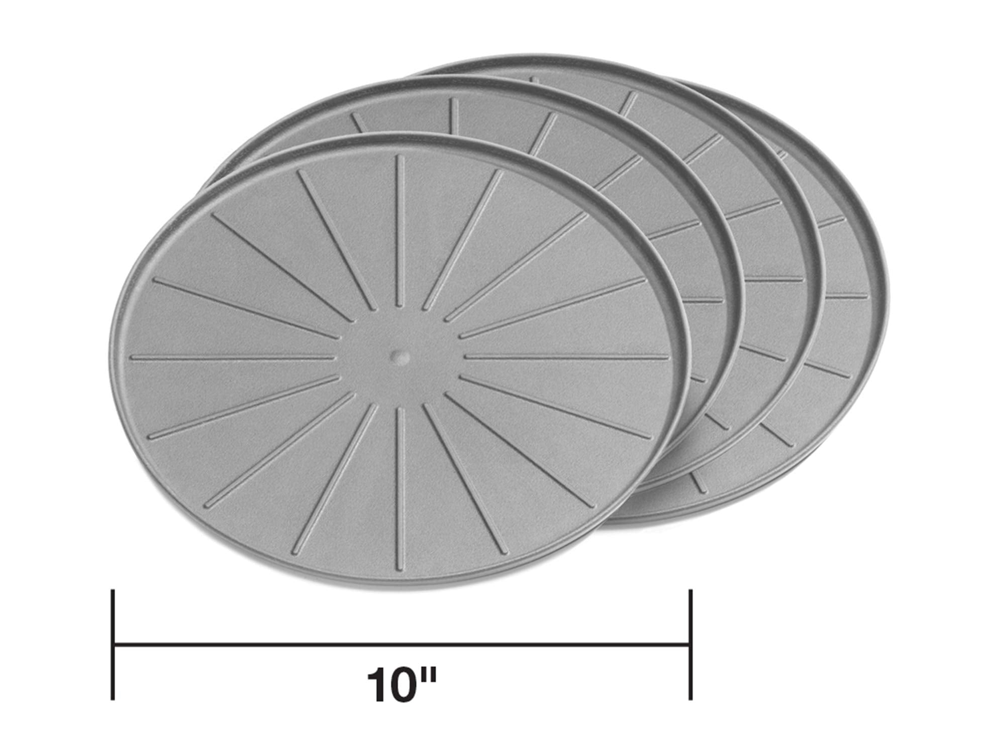 Weathertech 10'' Coasters For Home Surfaces, Anti-Skid, No-Slip Knibs - Set Of 4, Grey - (8A10Cstgr)