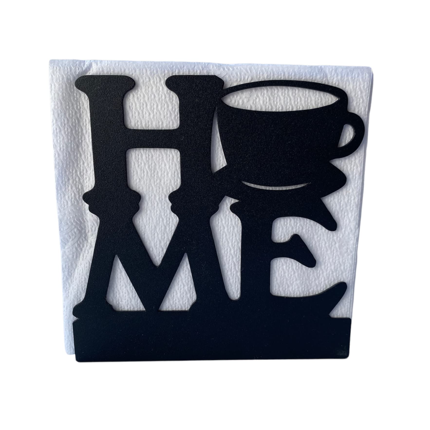 Black Napkin Holder for Table - Home Design Napkin Holder Organizer Tissue Dispenser for Kitchen Countertops  Dining and Picnic Table  Party  Bathroom  Indoor & Outdoor Use (Home)