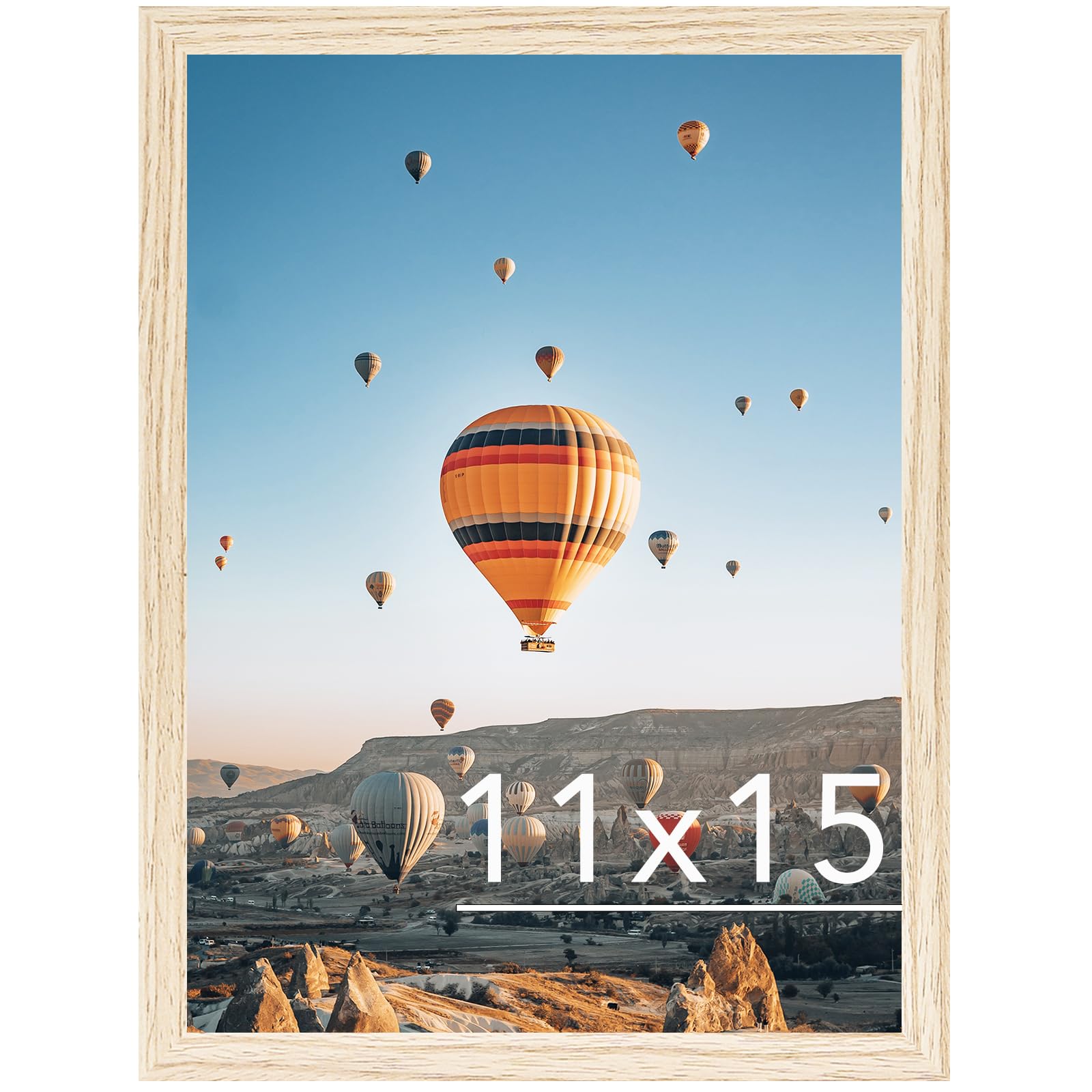 JCJMY 11x15 Picture Frame for Wall Hanging, Wall Mounting Horizontally or Vertically, 11 x 15 Wall Gallery Poster Photo Frame wi