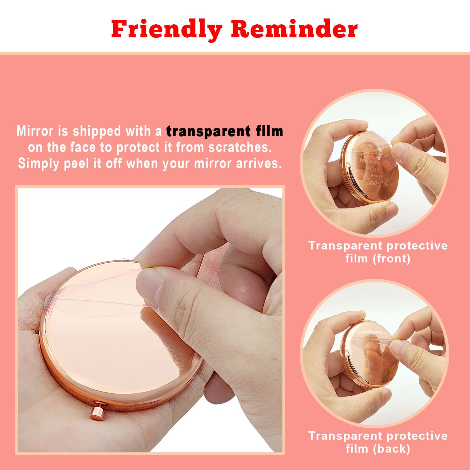Niece Compact Mirror Niece Gifts From Auntie Inspirational Gifts For Niece From Aunt Niece Encouragement Gifts Folding Makeup Mi