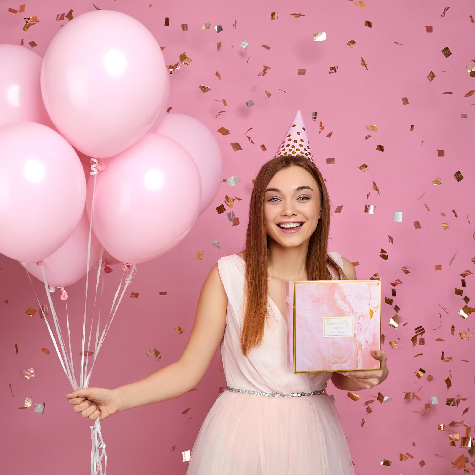 Yungyan 9 Pcs 21St Birthday Gifts For Her Bday Gift Basket Include Makeup Bag 18 Oz Glass Cup With Lid Glass Straw Socks Keychai