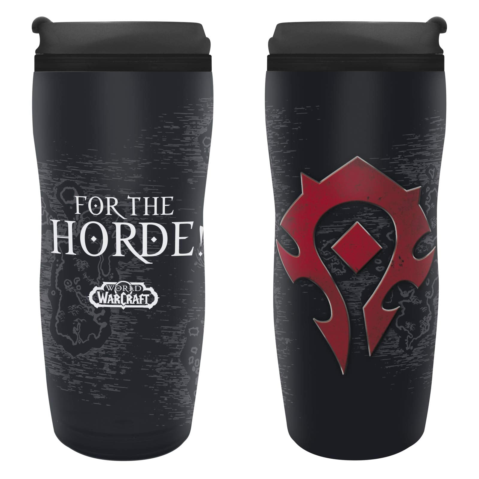 Abystyle World Of Warcraft Horde Travel Mug Holds 14 Fl Oz Video Game Action Home Ofice Drinkware Merch Gift