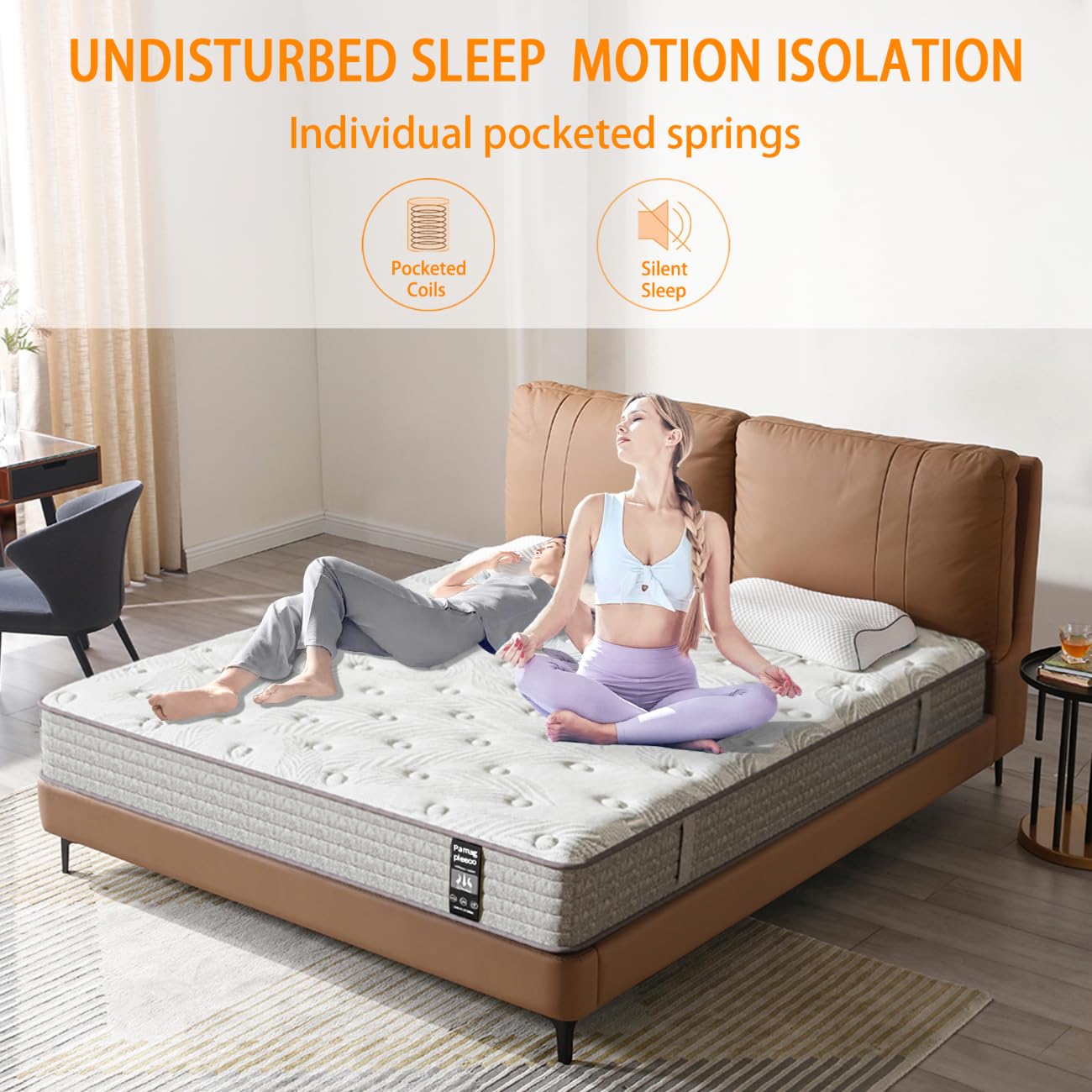 Full Size Mattress 12 Inch, Gel Memory Foam Mattress, Hybrid Mattress In A Box With Pocket Spring, Soft & Comfortable Medium Fir