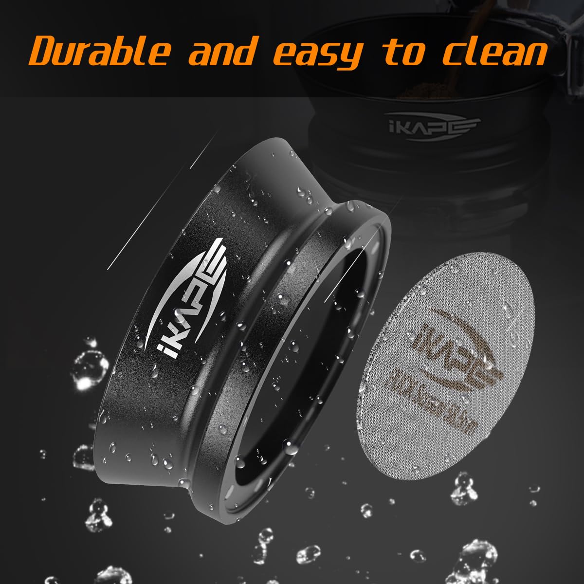 58Mm Espresso Dosing Funnel And Puck Screen Set, Magnetic Espresso Dosing Ring, Reusable Stainless Steel 58Mm Coffee Filter Comp