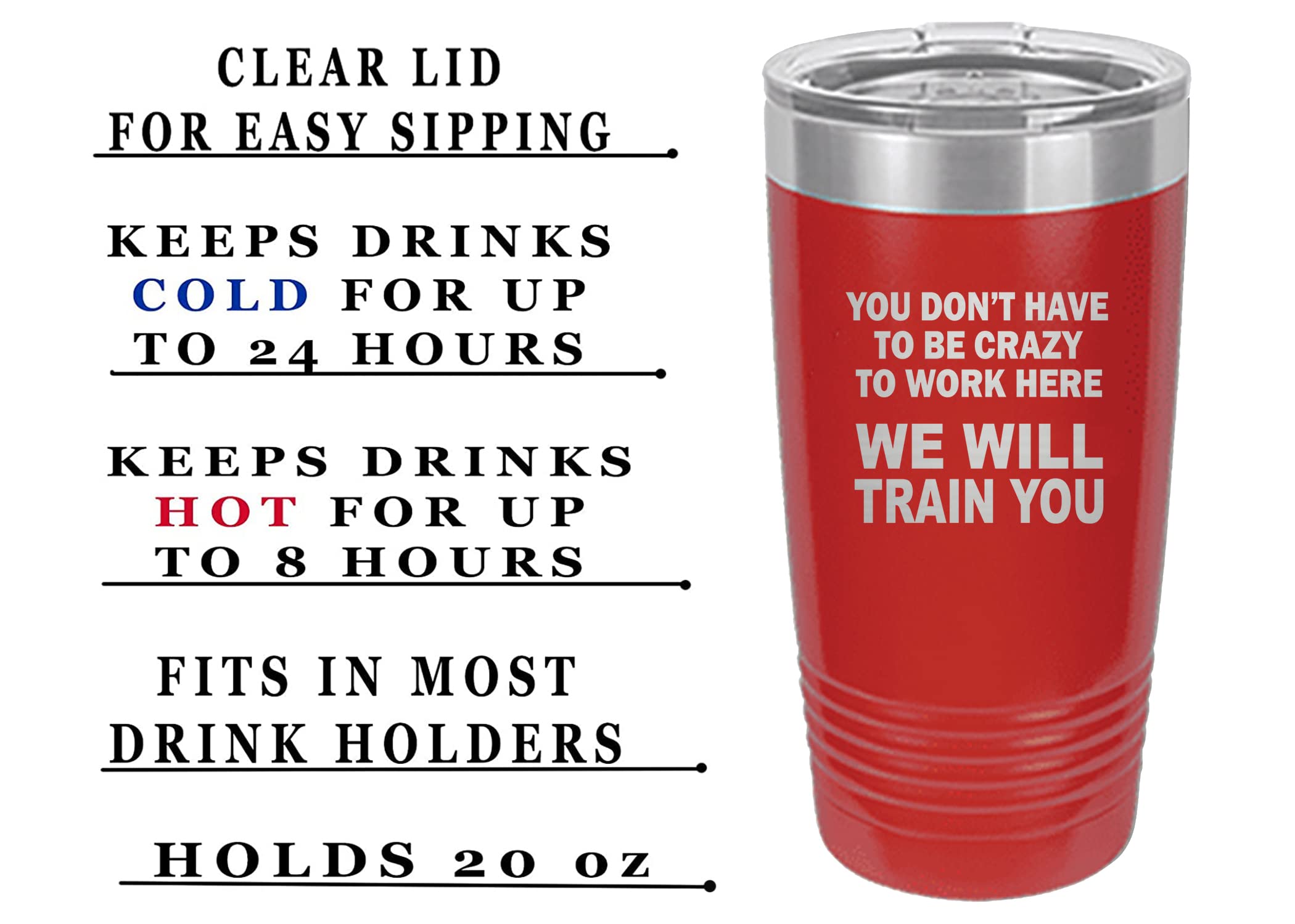 Rogue River Tactical Funny Sarcastic Office Work 20 Oz. Travel Tumbler Mug Cup W/Lid Vacuum Insulated Hot Or Cold You Don'T Have