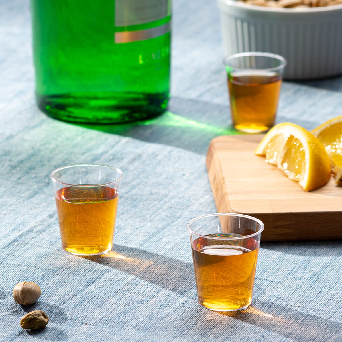 Comfy Package Clear Hard Plastic Shot Glasses [1 Oz. - 200 Count] Disposable Shot Cups