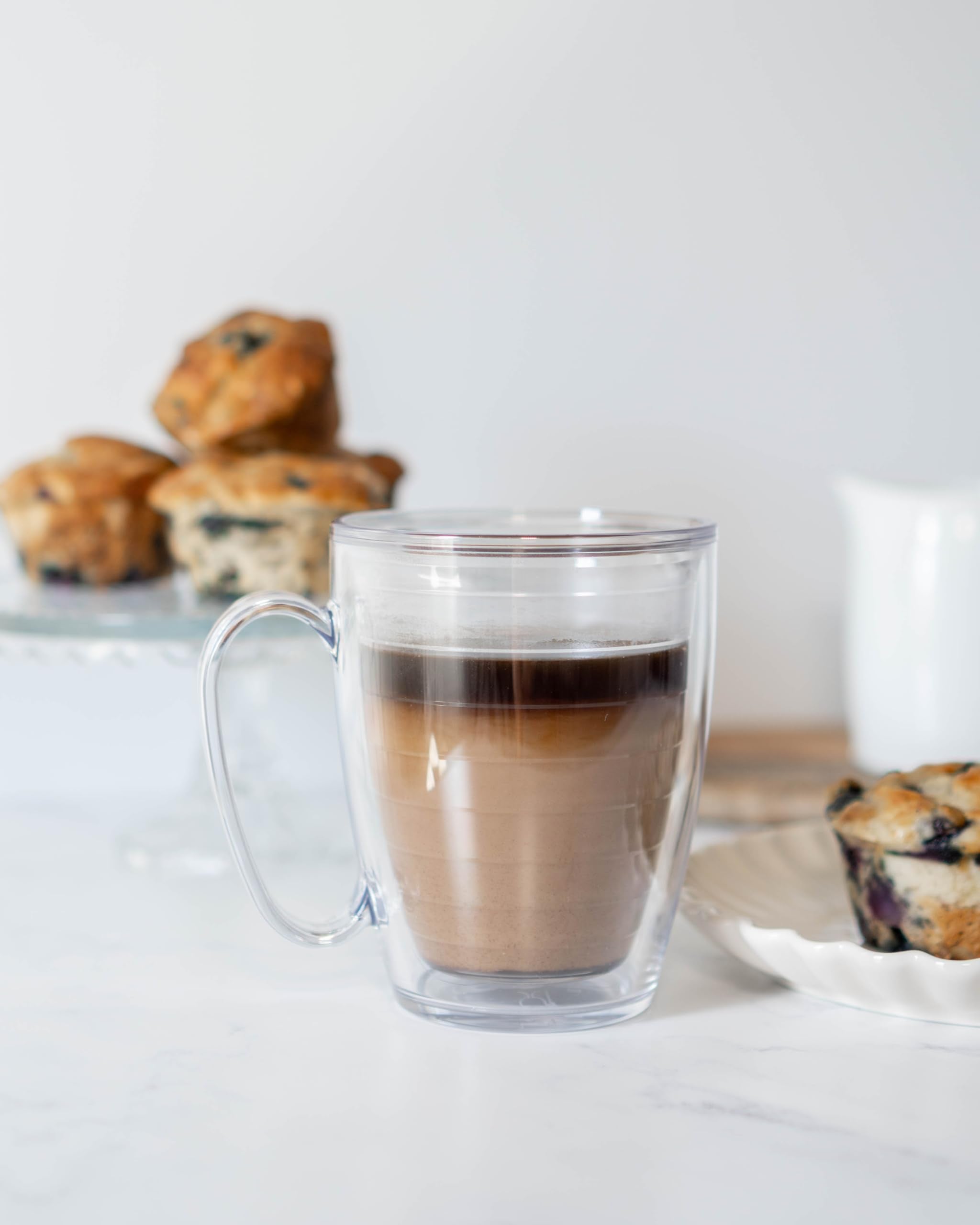 Tervis Clear & Colorful Lidded Made in USA Double Walled Insulated Tumbler Travel Cup Keeps Drinks Cold & Hot, 16oz Mug, Pink Li