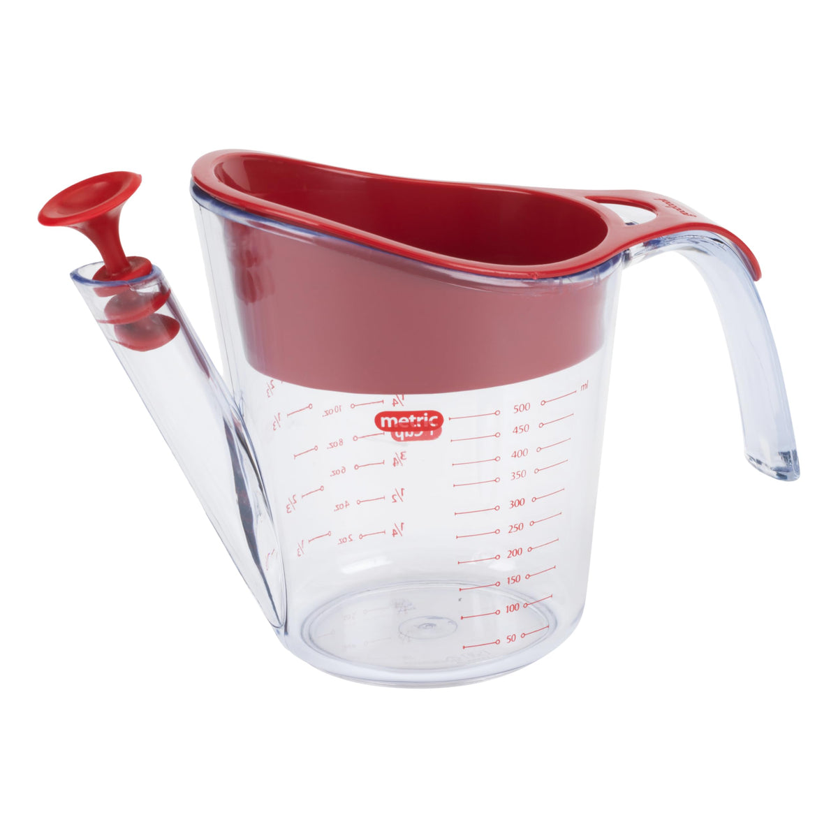 Goodcook Everyday Fat Separator For Cooking, 2-Cup Heat-Resistant Separator With Pour Spout, Bottom Release Fat Separator For Bb