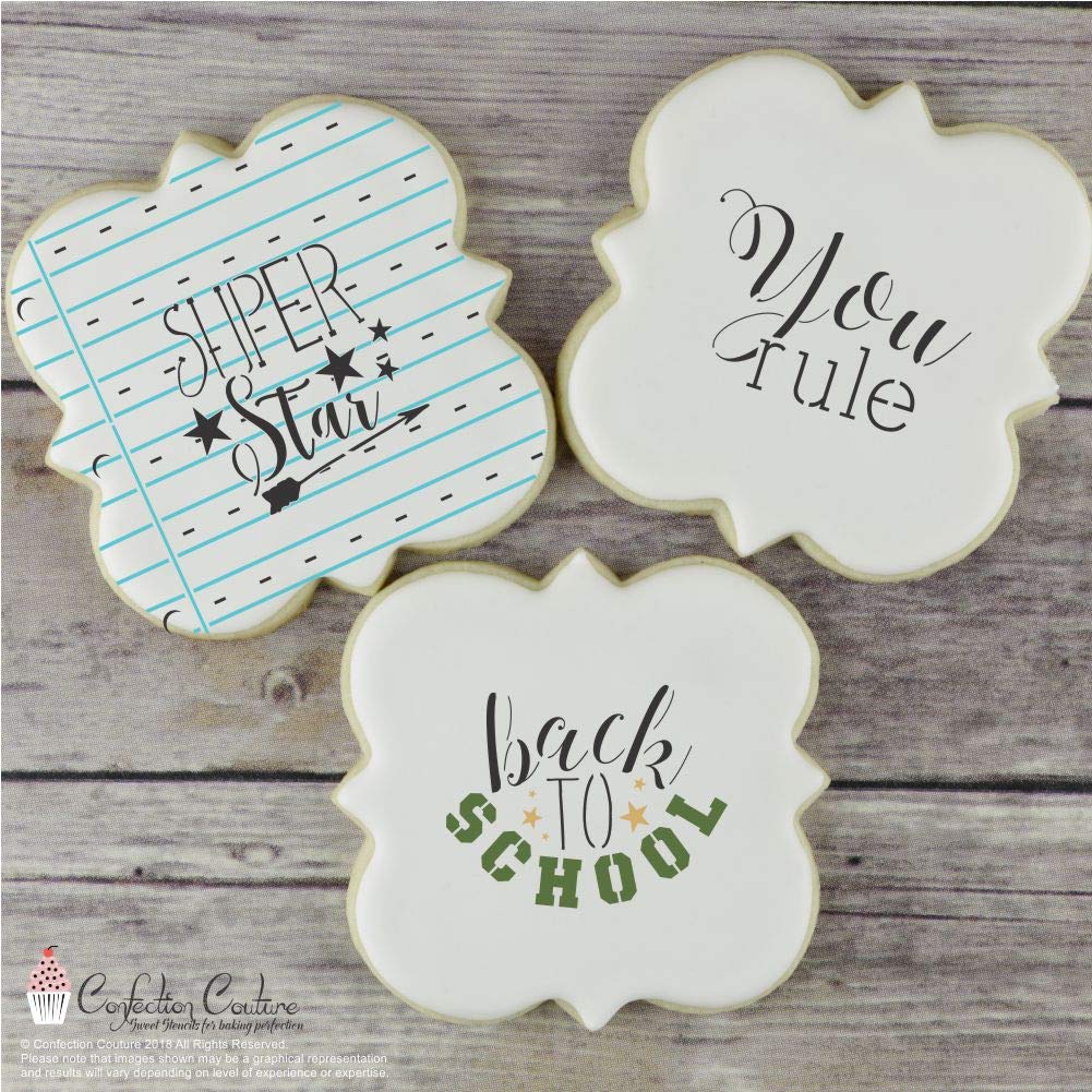 Back To School | Cookie Stencils | 4 Sheet Value Bundle