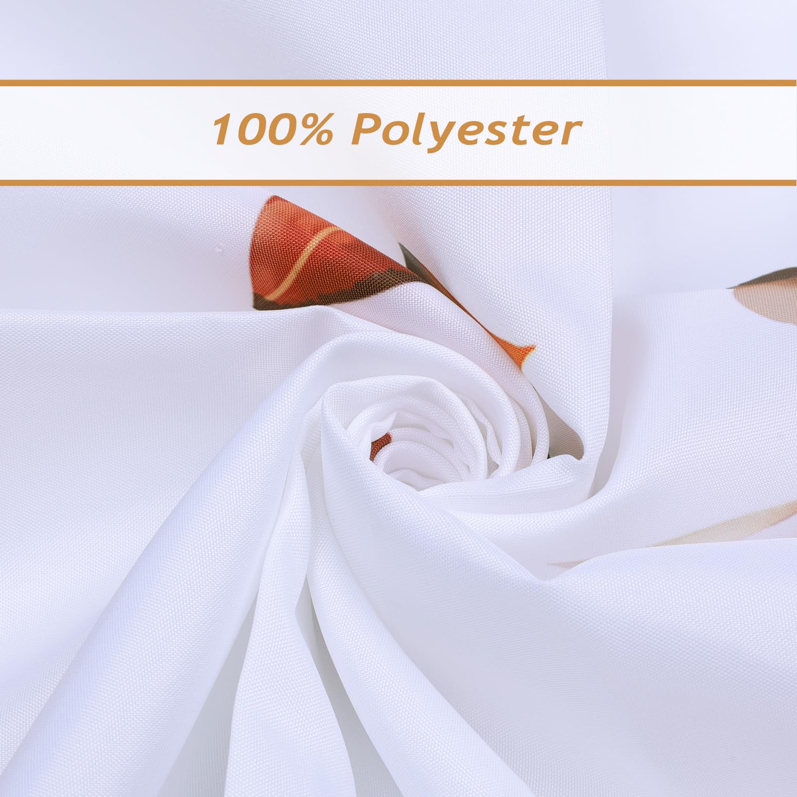 Bonhause Brown Eucalyptus Shower Curtain, Watercolor Plant Leaves Bathroom Curtain 72 X 72 Inch Polyester Fabric Waterproof Bath