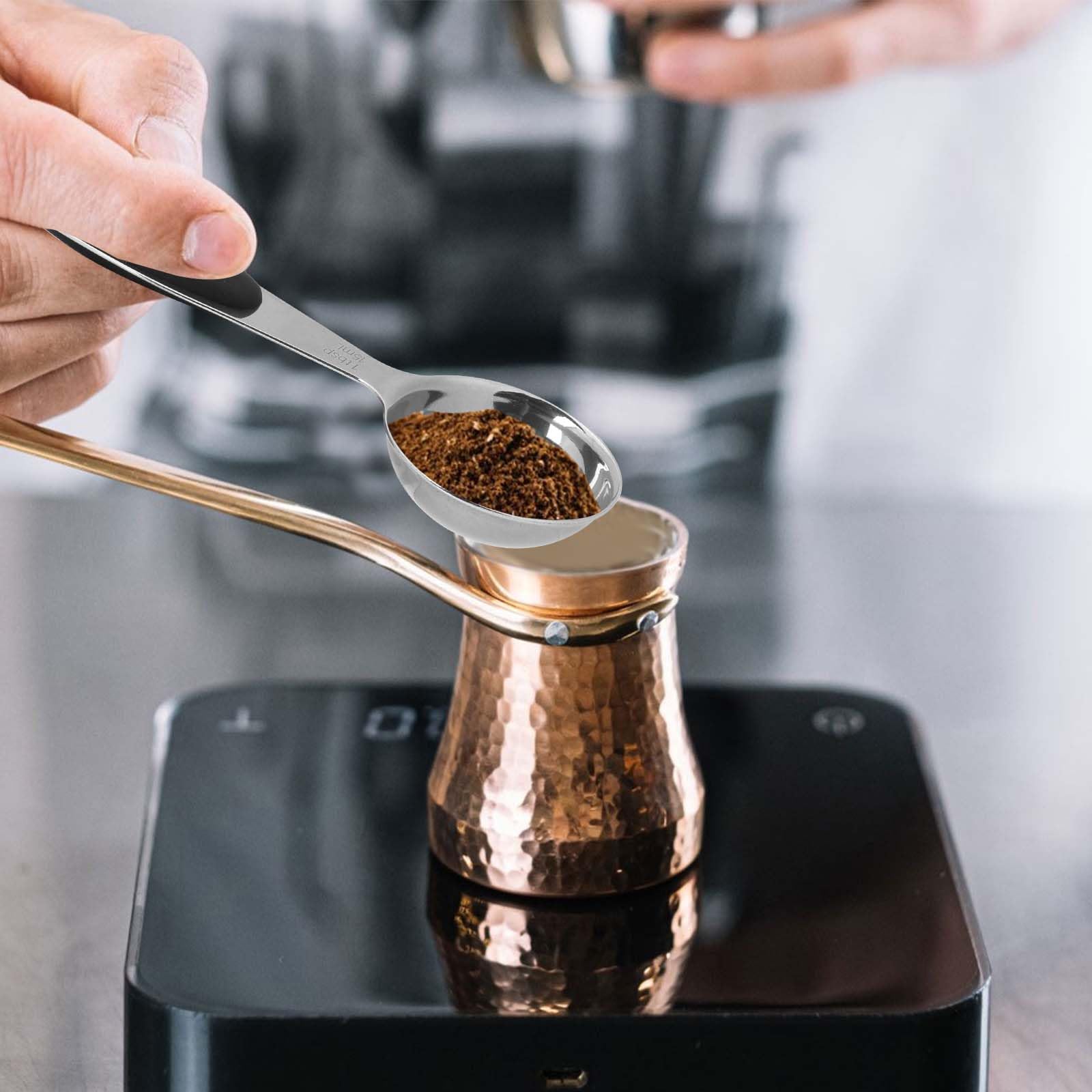 1 Tbsp/15Ml Stainless Steel Measuring Scoops, Small Measuring Cup Measuring Scoop With Handle, 1/16 Cup Coffee Measuring Spoon,
