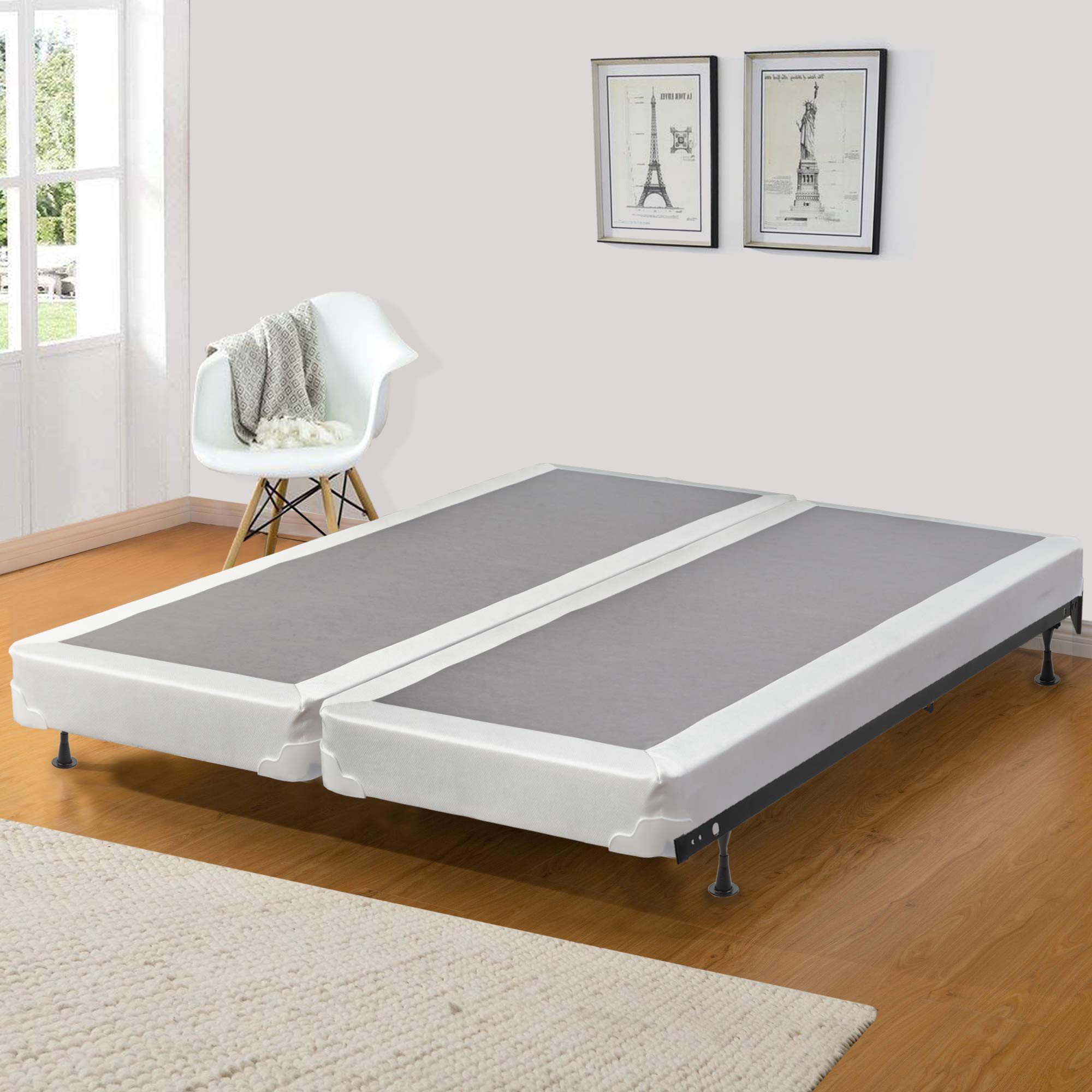 Low Profile Split Wood Traditional Box Spring/Foundation For Mattress Set,