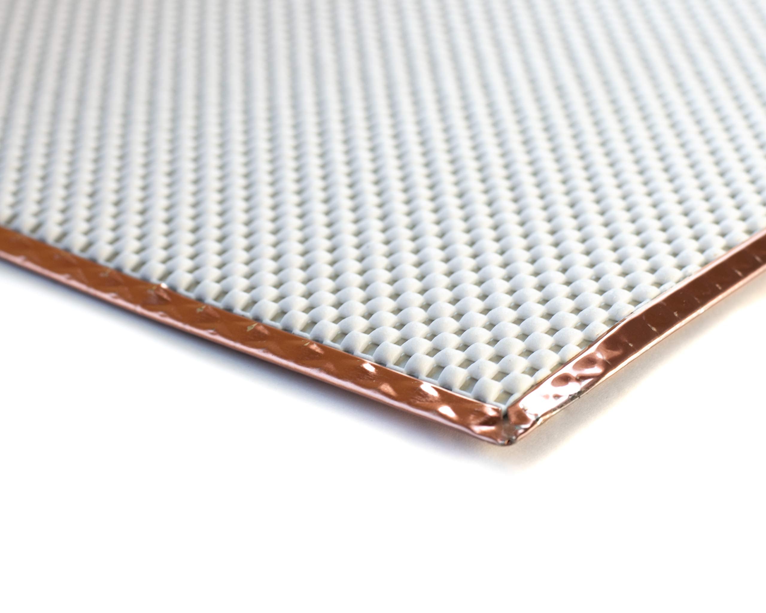 Metal, Heat Resistant, Non-Slip, Counter/Table Protector Mat, Extra Large - 17'' X 20'' - 2 Pack, Copper Color