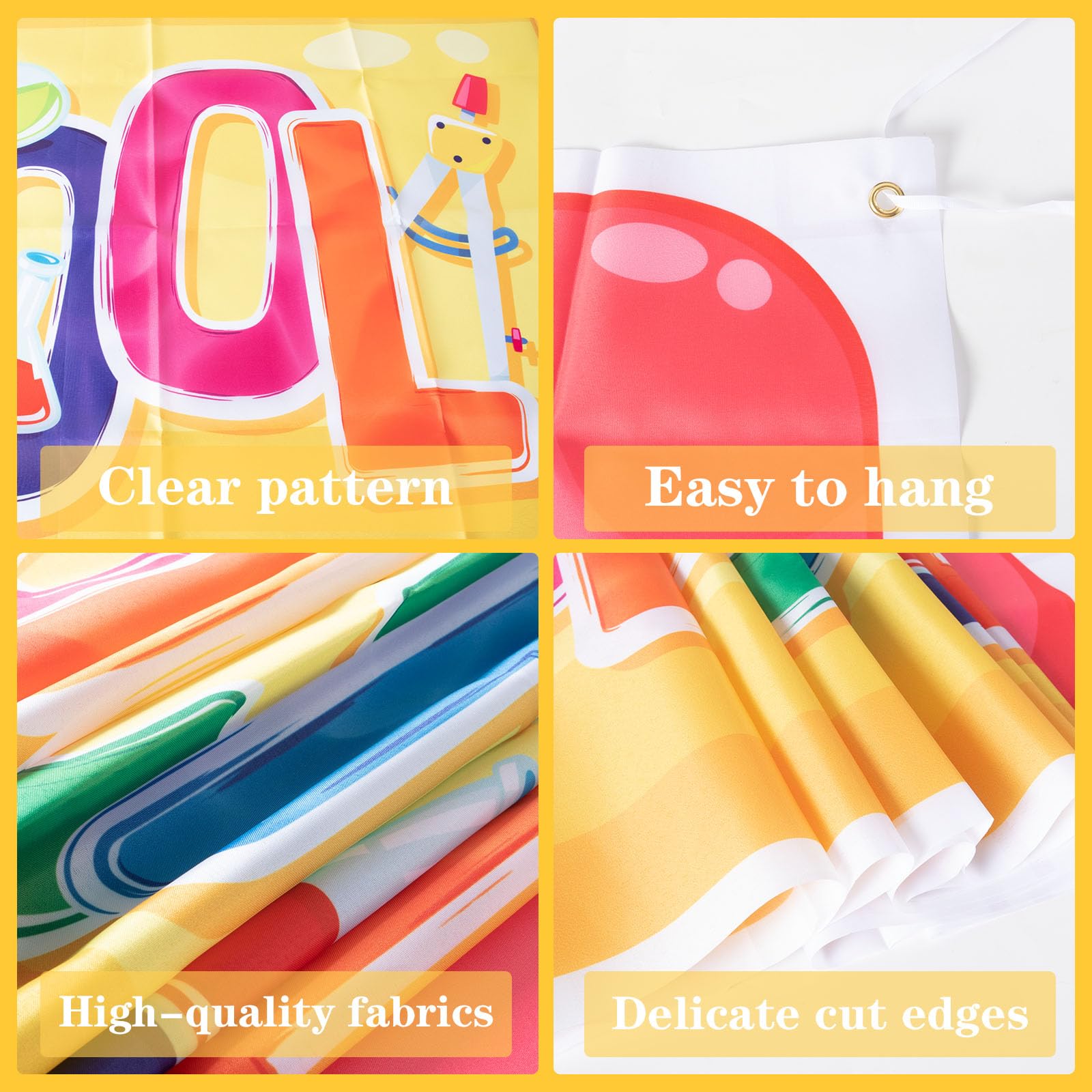 Back To School Banner Welcome Back To School Decorations Yard Sign First Day Of School Banner Back To School Yard Banner For Cla