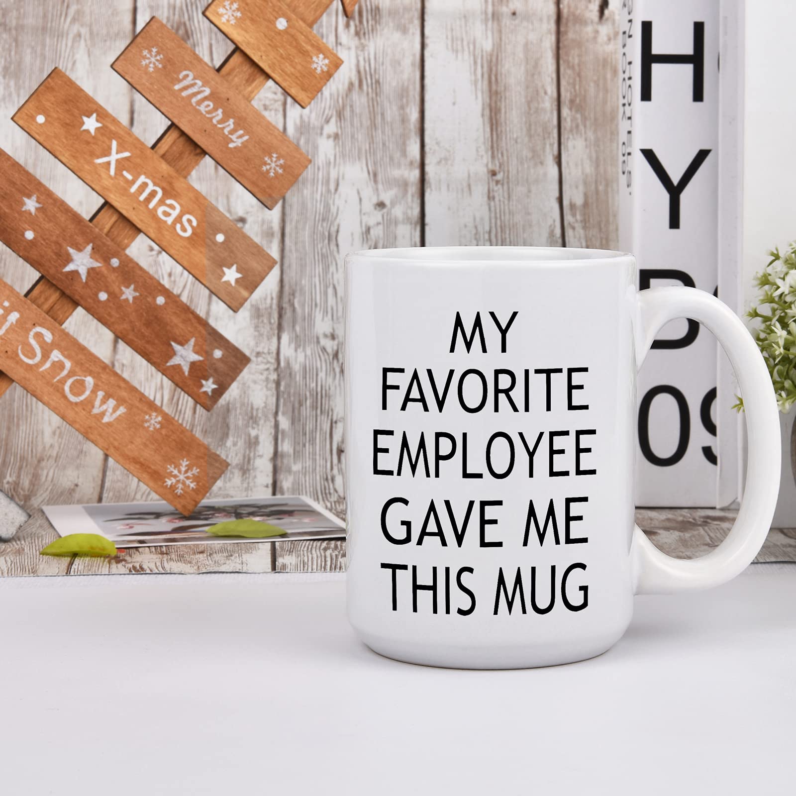 Boss Coffee Mugs, Bosses Day Gifts for Male Women, My Favorite Employee Gave Me This Mug, Birthday Gifts for Boss Male Women, Be