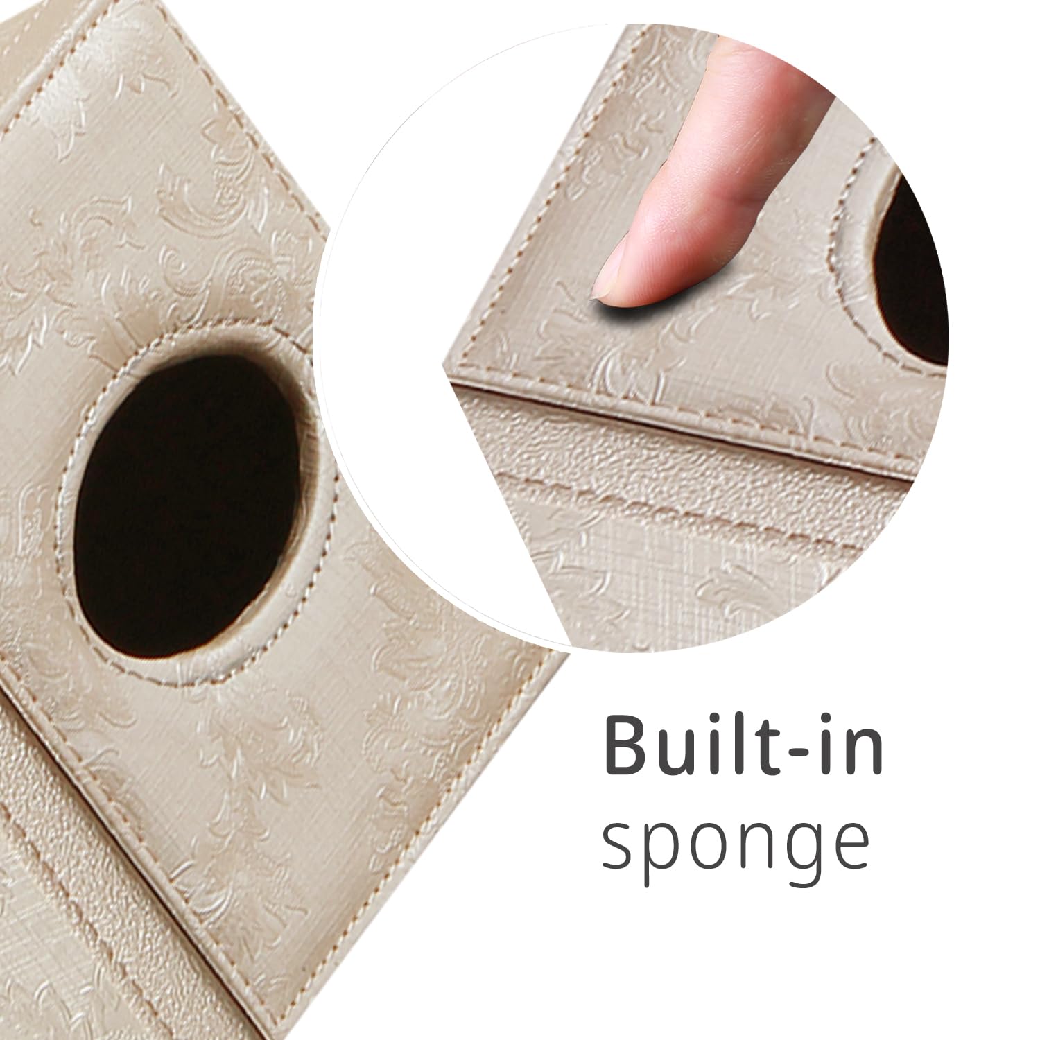 Tissue Box Cover Square  Upgrade 99% Compatible Large Size  Modern Tissue Box Holder for Napkin Facial Paper  Leather Dryer Sheet Dispenser Organizer for Bathroom Vanity Countertop  Night Stand