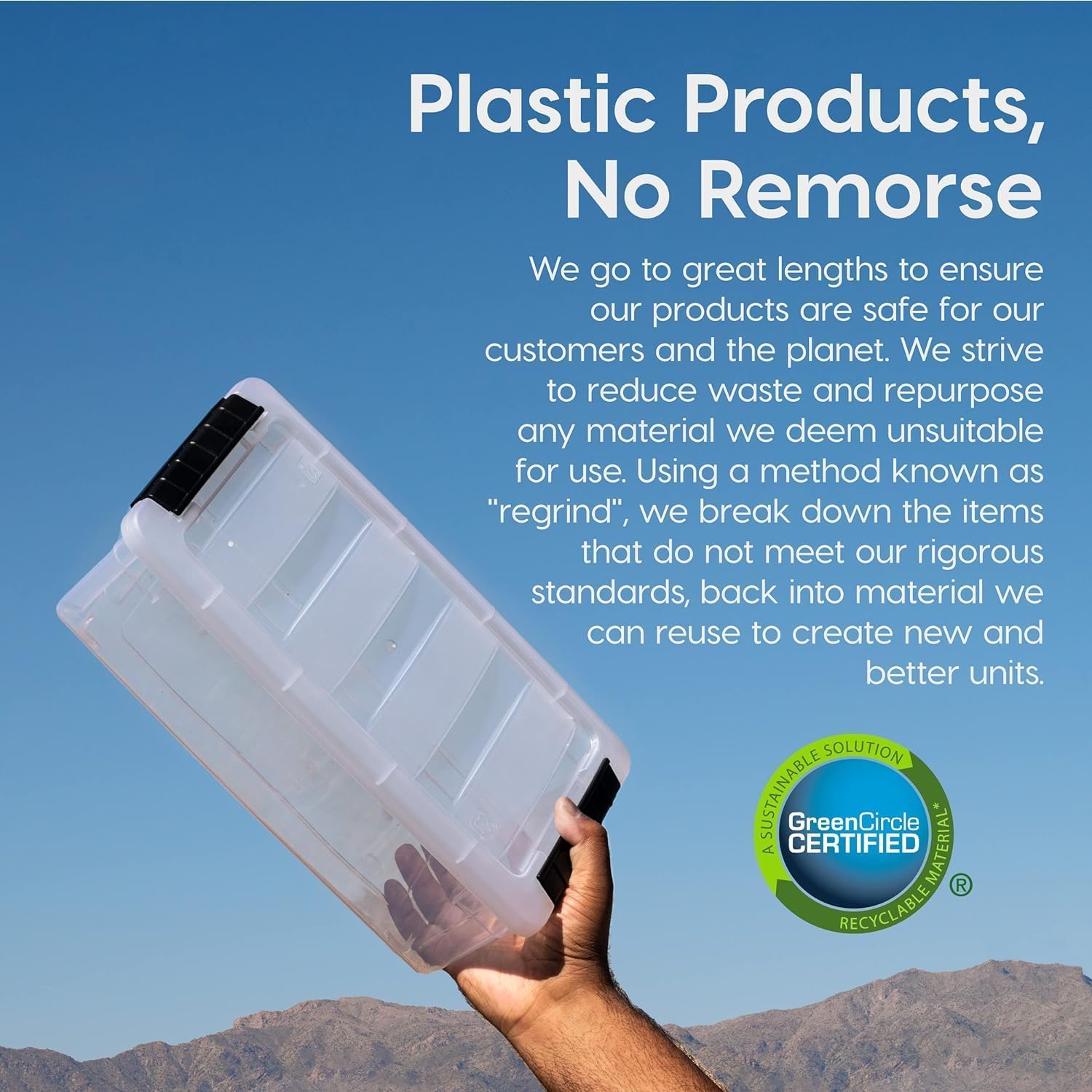 IRIS USA 10 Pack Plastic Storage Container Bin  Clear