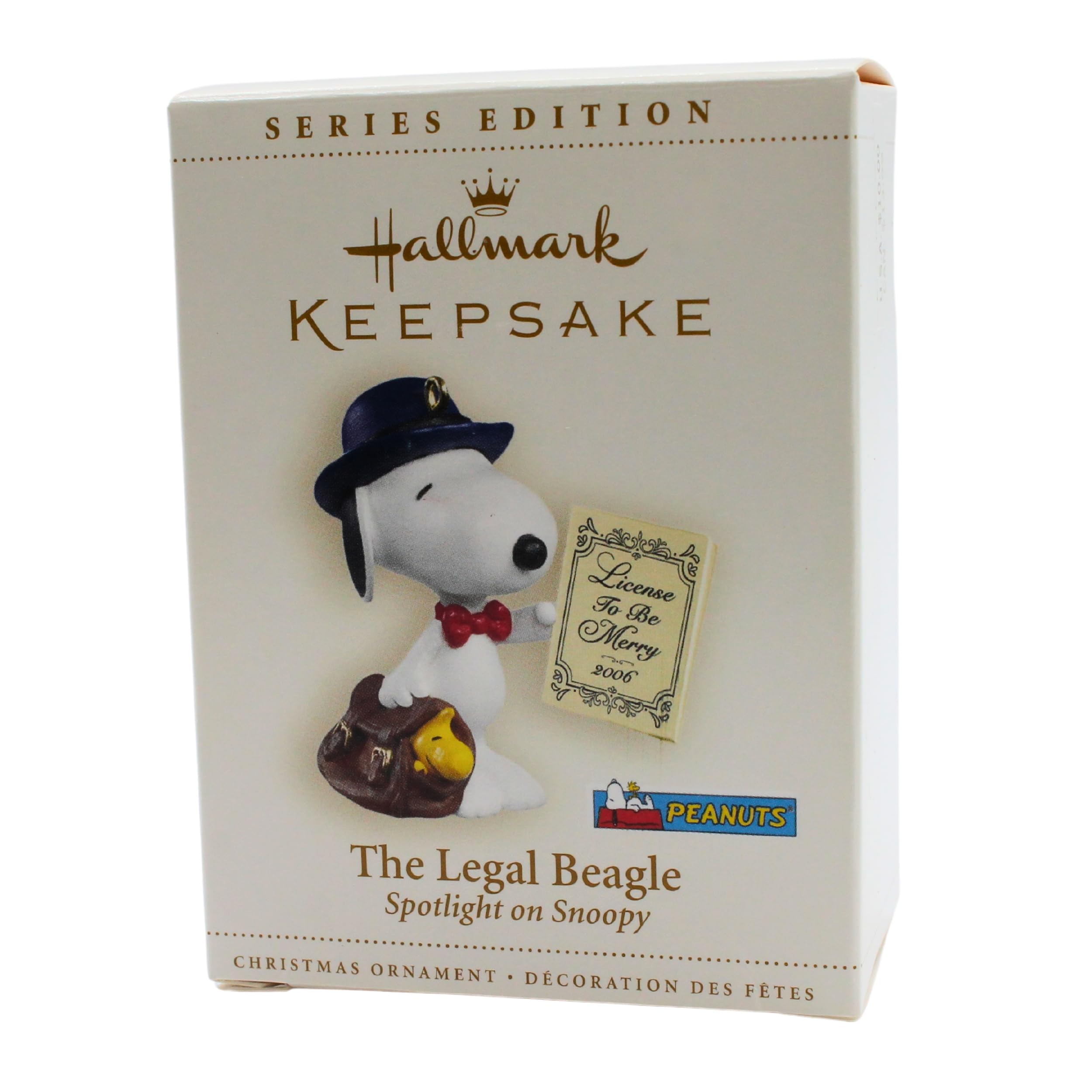 Hallmark Keepsake Ornament The Legal Beagle 9th in Series Spotlight on Snoopy 2006