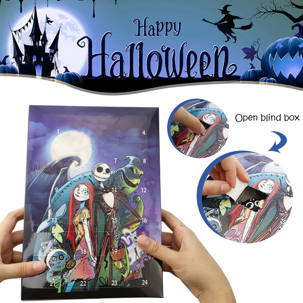 Christmas Advent Calendar 2025, 24 Day Countdown Calendar Before Christmas, Contains 24 Collectible Surprises Horror Figures Dol