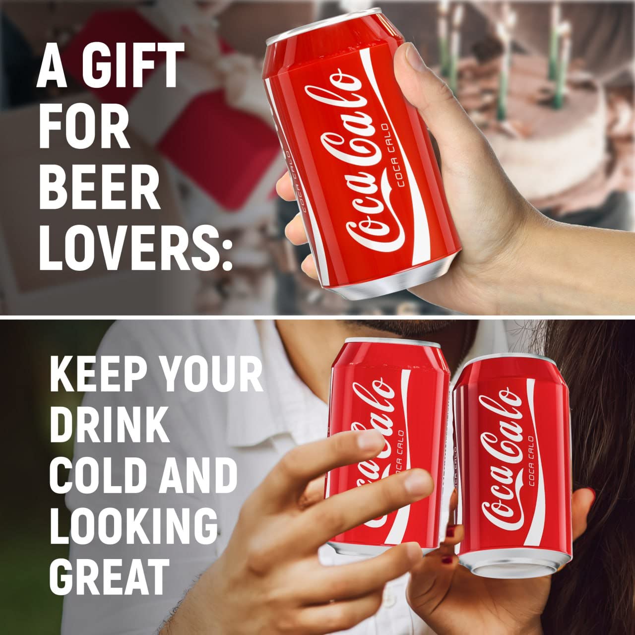 Skywin Silicone Can Sleeve - Disguises Can As Soda (Red)