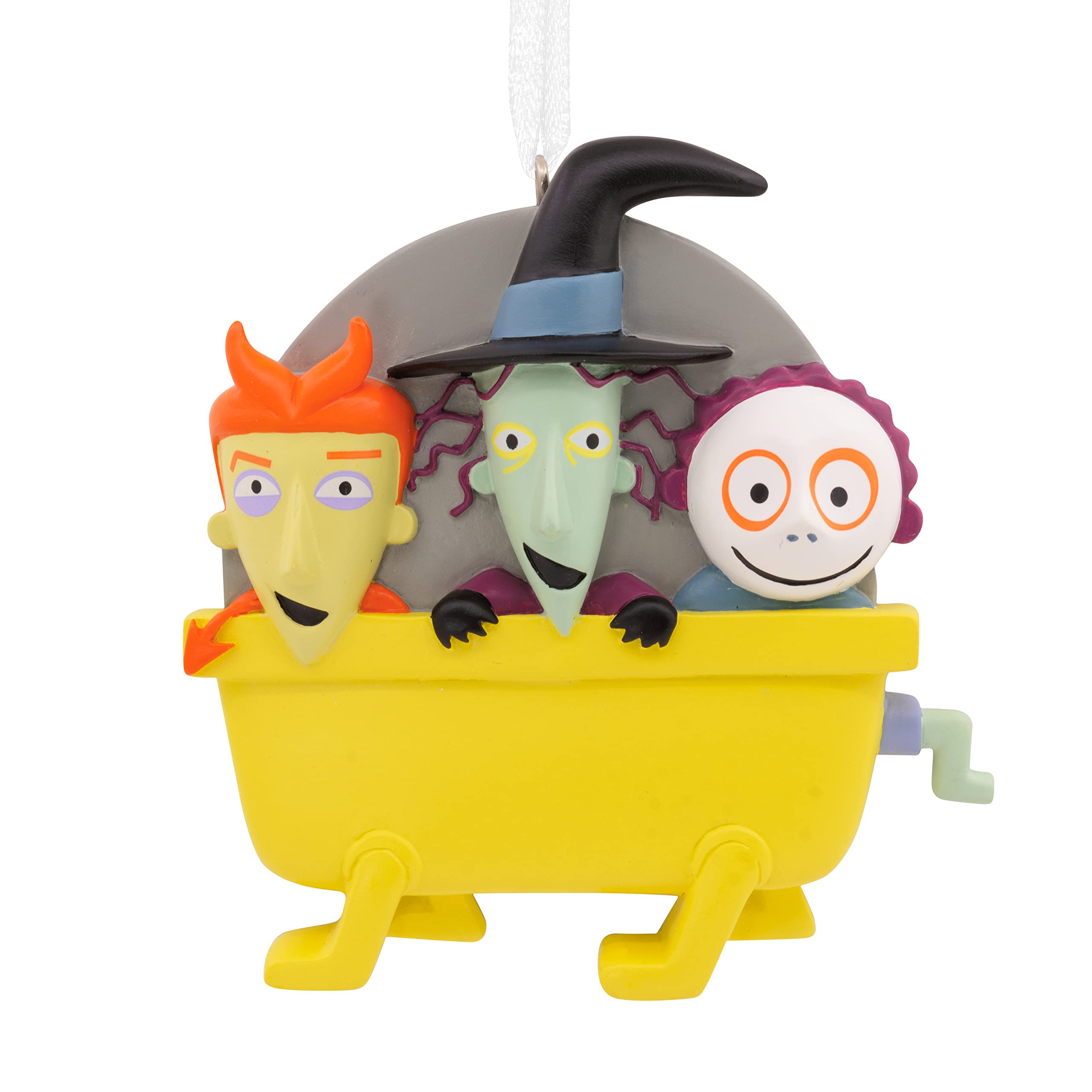 Hallmark Disney Tim Burton s The Nightmare Before Christmas Lock, Shock, and Barrel Christmas Ornament, 0.63 x 3.00 x 3.00 Inche