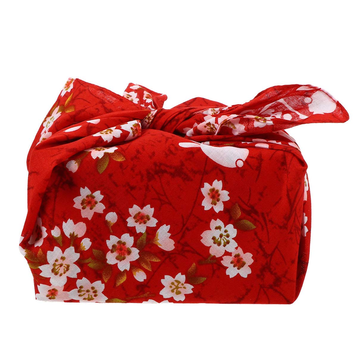 Valiclud Bento Wrapping Cloth Cherry Flower Rabbit Printed Handkerchief Japanese Style Bento Lunch Bandana Cover Bag Decorative