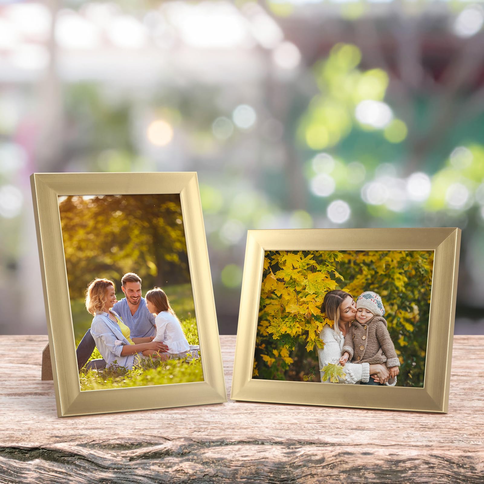 Giftgarden 5x7 Picture Frame Gold Set of 12, Multi Modern 5 x 7 Frames Bulk for Wall or Tabletop Display