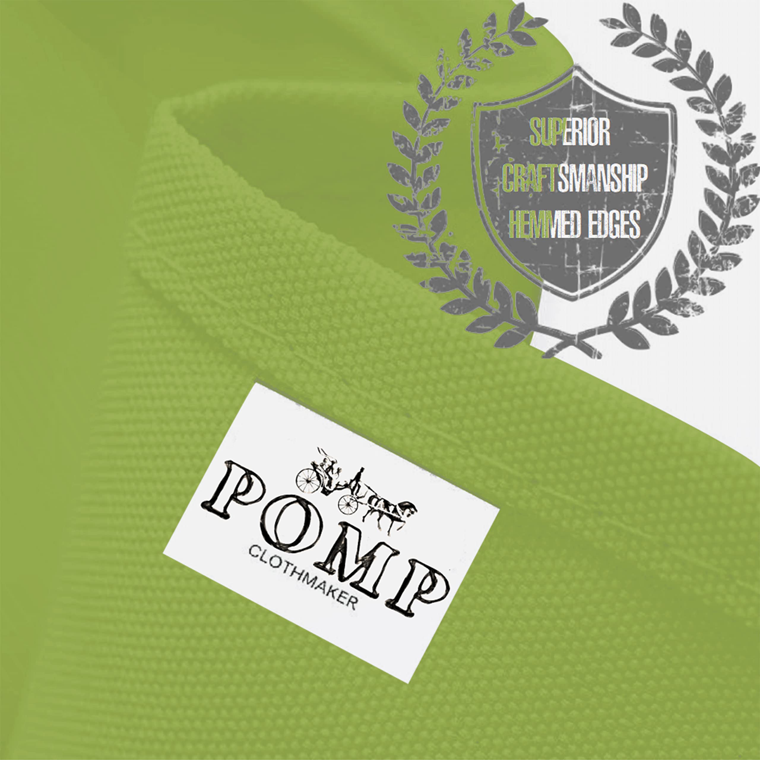Pomp Apple Green 90 X 156 Premium Polyester Tablecloth  Wrinkle  Stain Resistant Easy Care Fabric  Fits 6Ft Rectangle Table