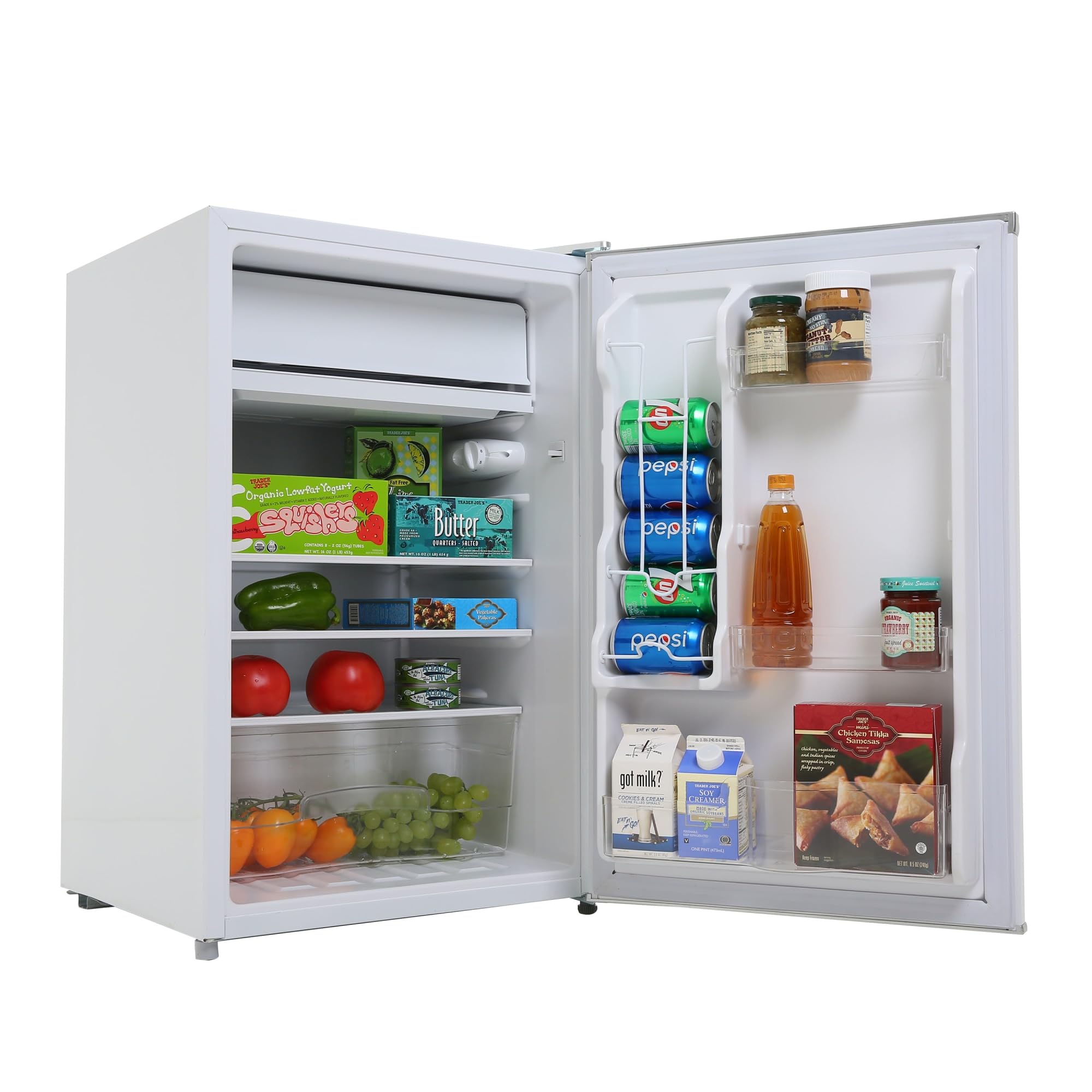 Black+Decker 4.3 Cu. Ft. Compact Refrigerator, Energy Star Certified Small Refrigerator, Single Door Mini Fridge With Freezer, P