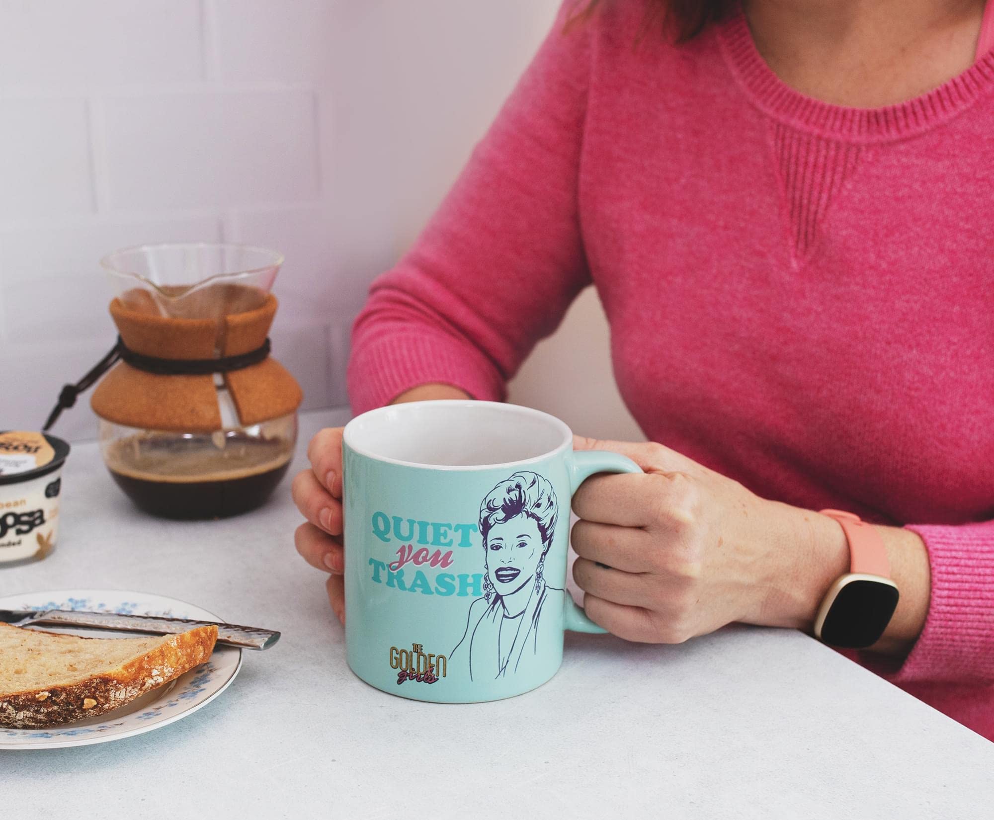 The Golden Girls ''Quiet You Trash'' Ceramic Mug | Holds 20 Ounces