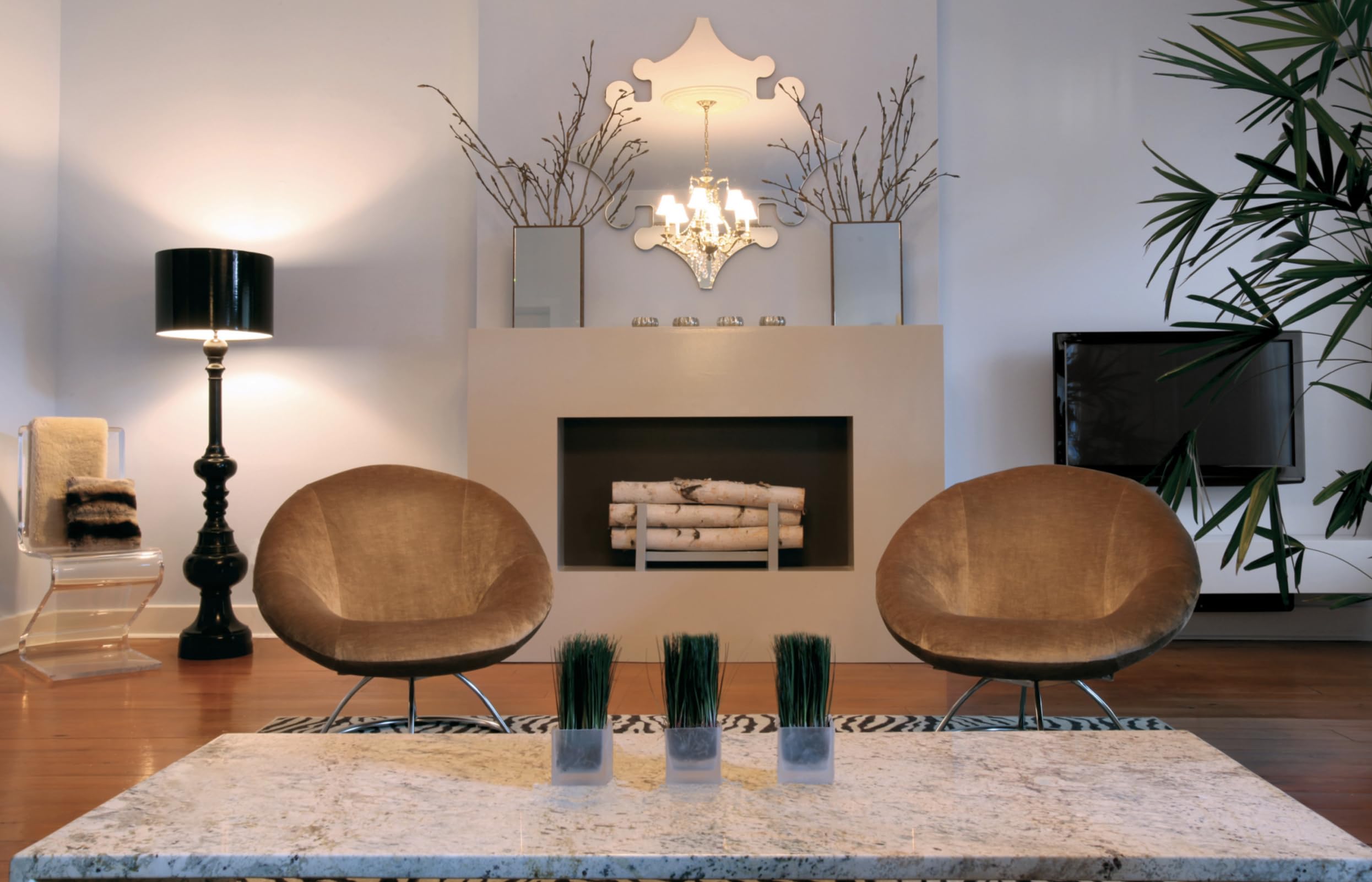 Wilson White Birch Fireplace Large Long Logs, 23-24'' L X 3-4'' D (Set Of 5)