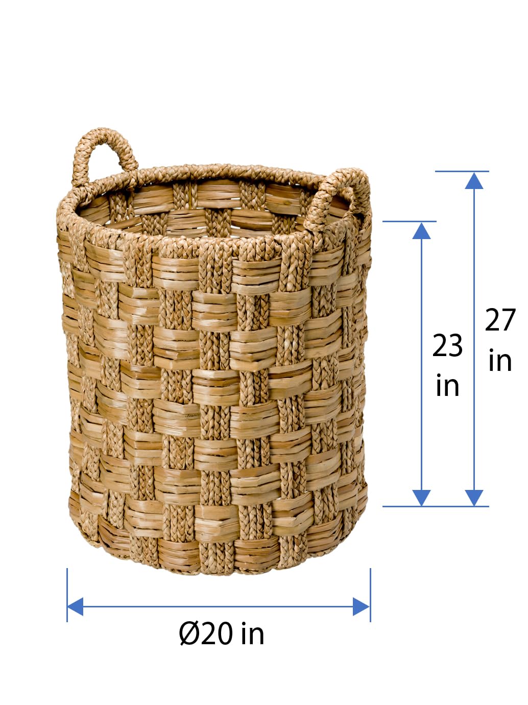 Kouboo 1060040 Round Braided Sea Grass Storage Basket, Brown