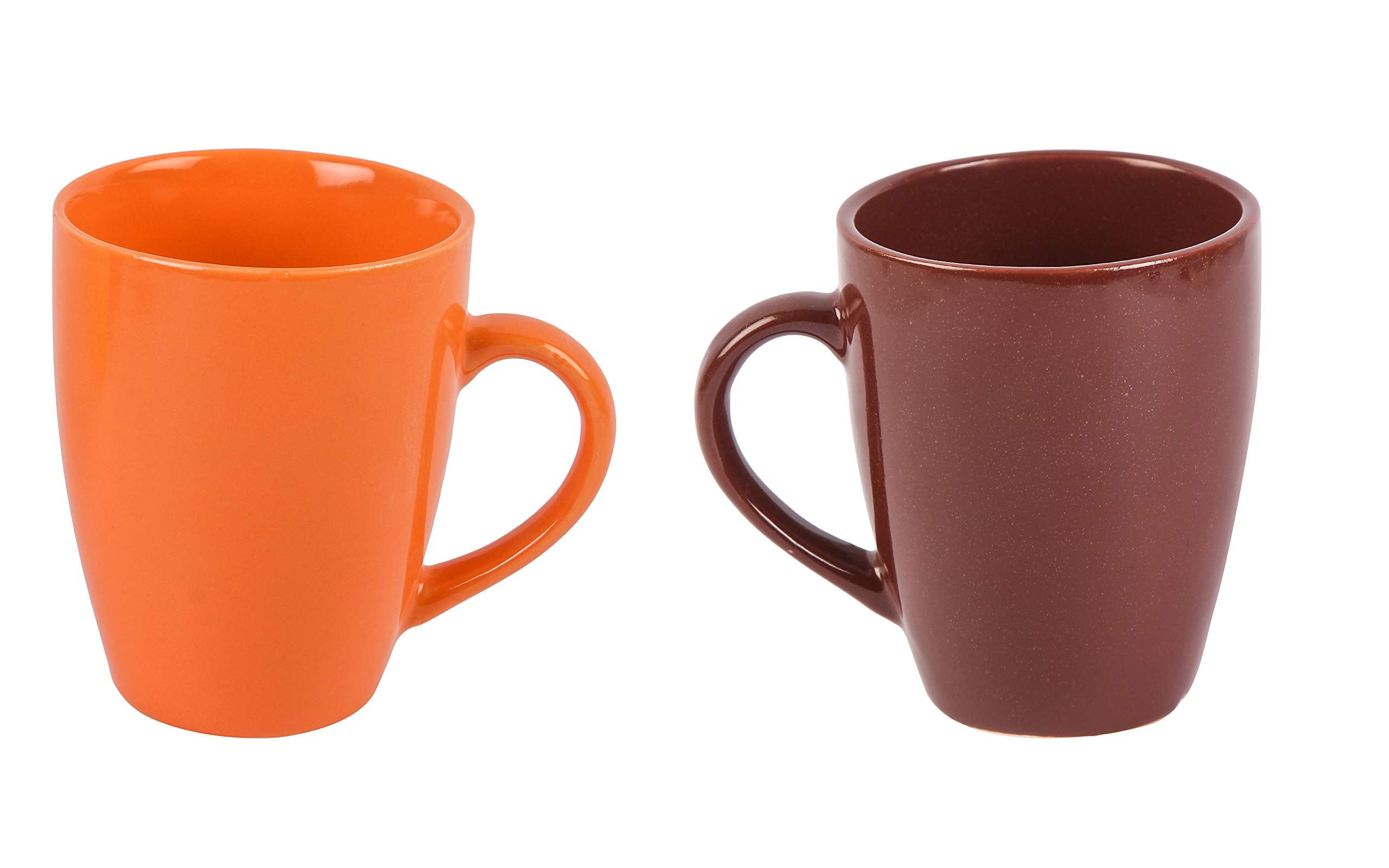 Anwaliya Ceramic Coffee Mug Set Of 2 (280Ml) Handcrafted Design Tea Cups Stackable, Chip Resistant, Large Serving Green Tea Cups