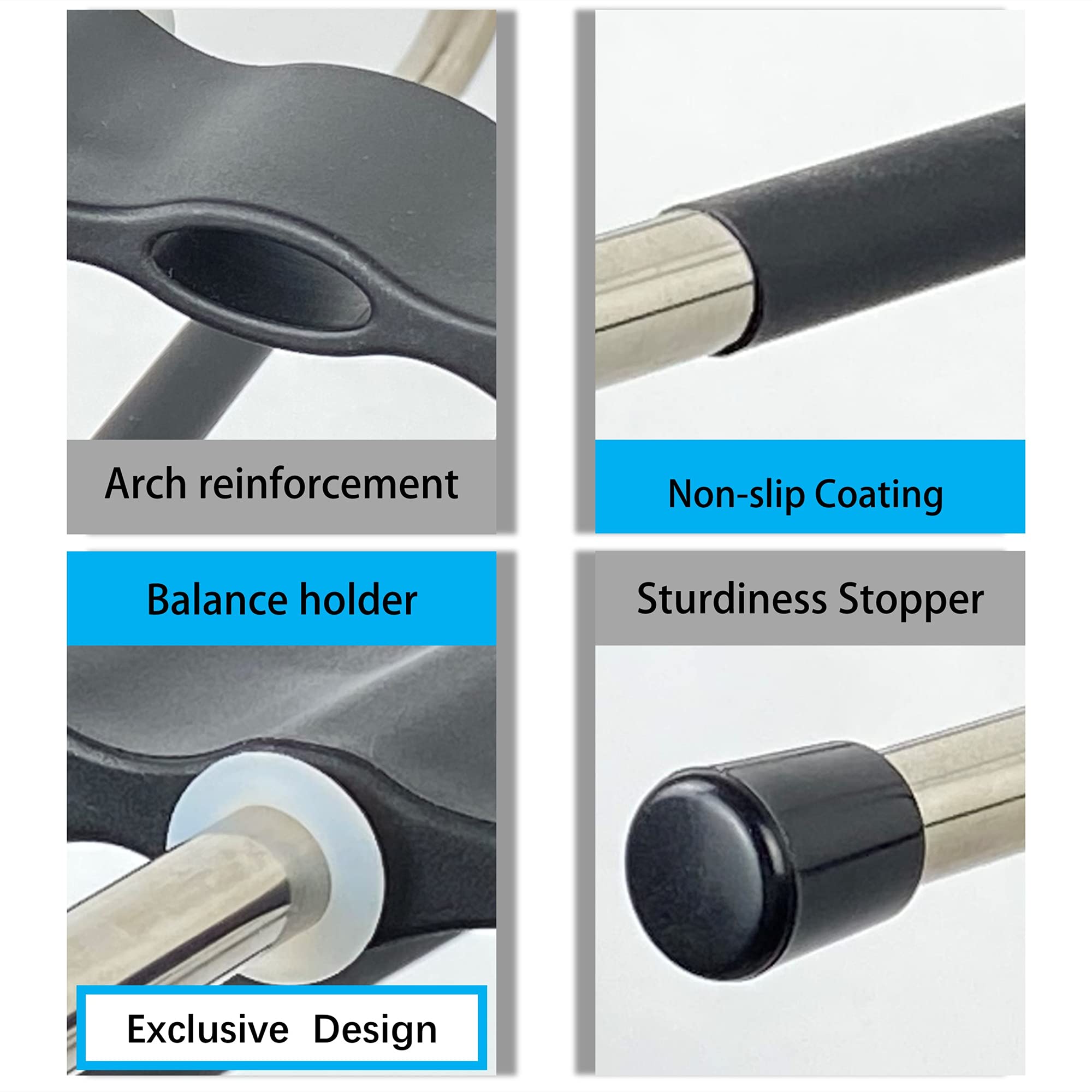 Magic Pants Hangers Space Saving - 2 Pack for Closet Multiple Layers Multifunctional Uses Rack Organizer for Trousers Scarves Slack ( 2 Pack with 10 Metal Clips )