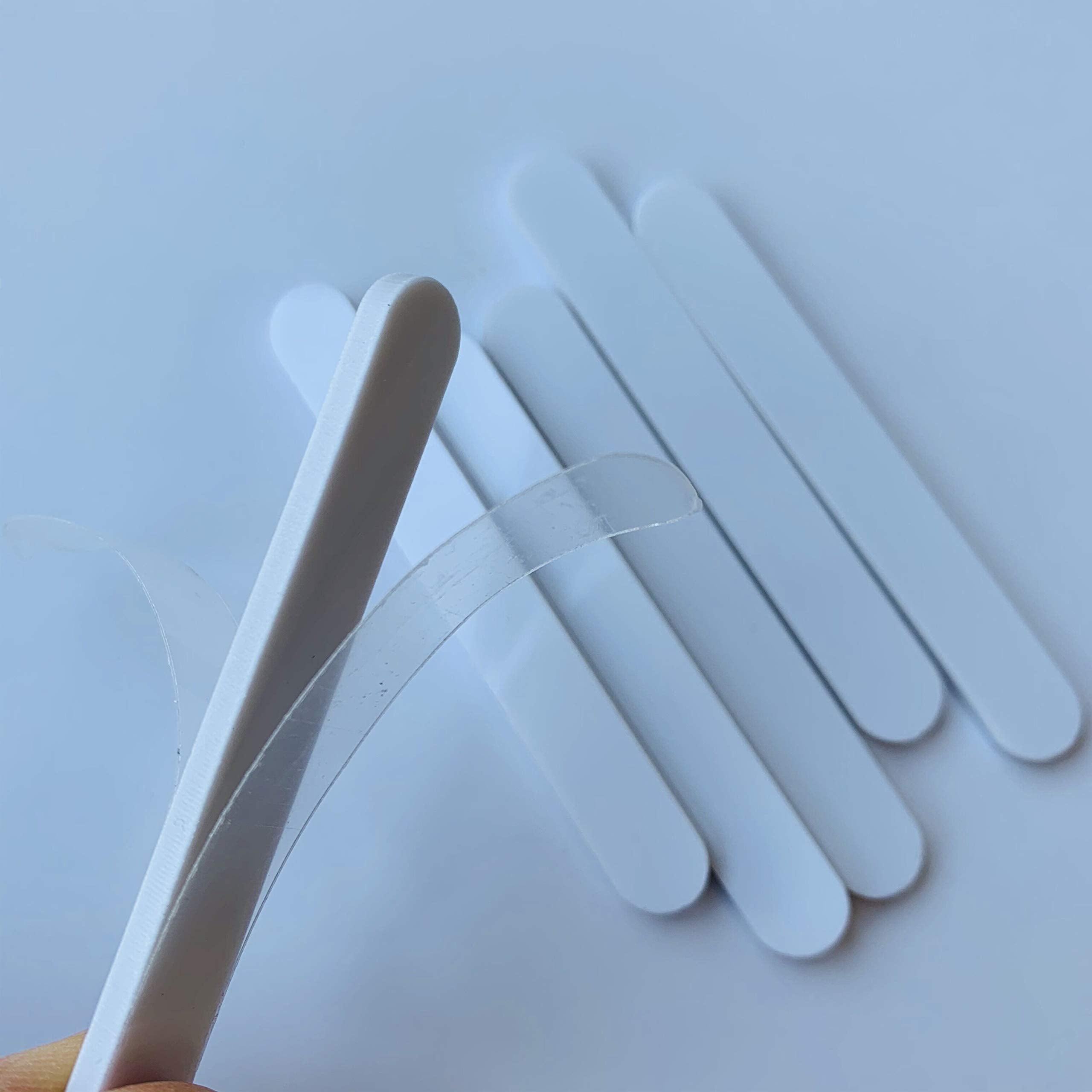 50 Pcs Mini Acrylic Cakesicle Popsicle Sticks For Ice Creamsicle Candy Apple (White)