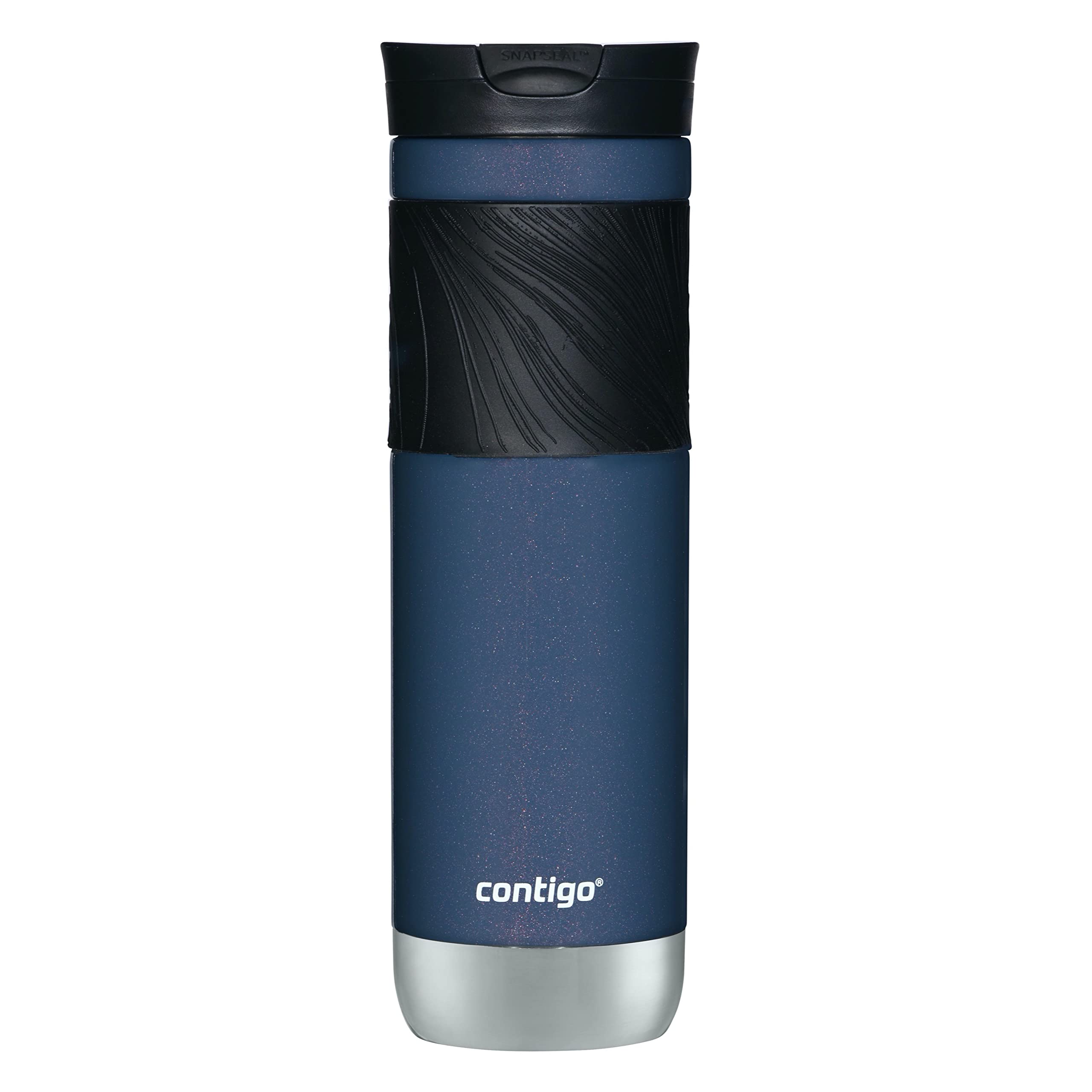 Contigo Snapseal Insulated Stainless Steel Travel Mug With Grip, 24Oz., Midnight Berry