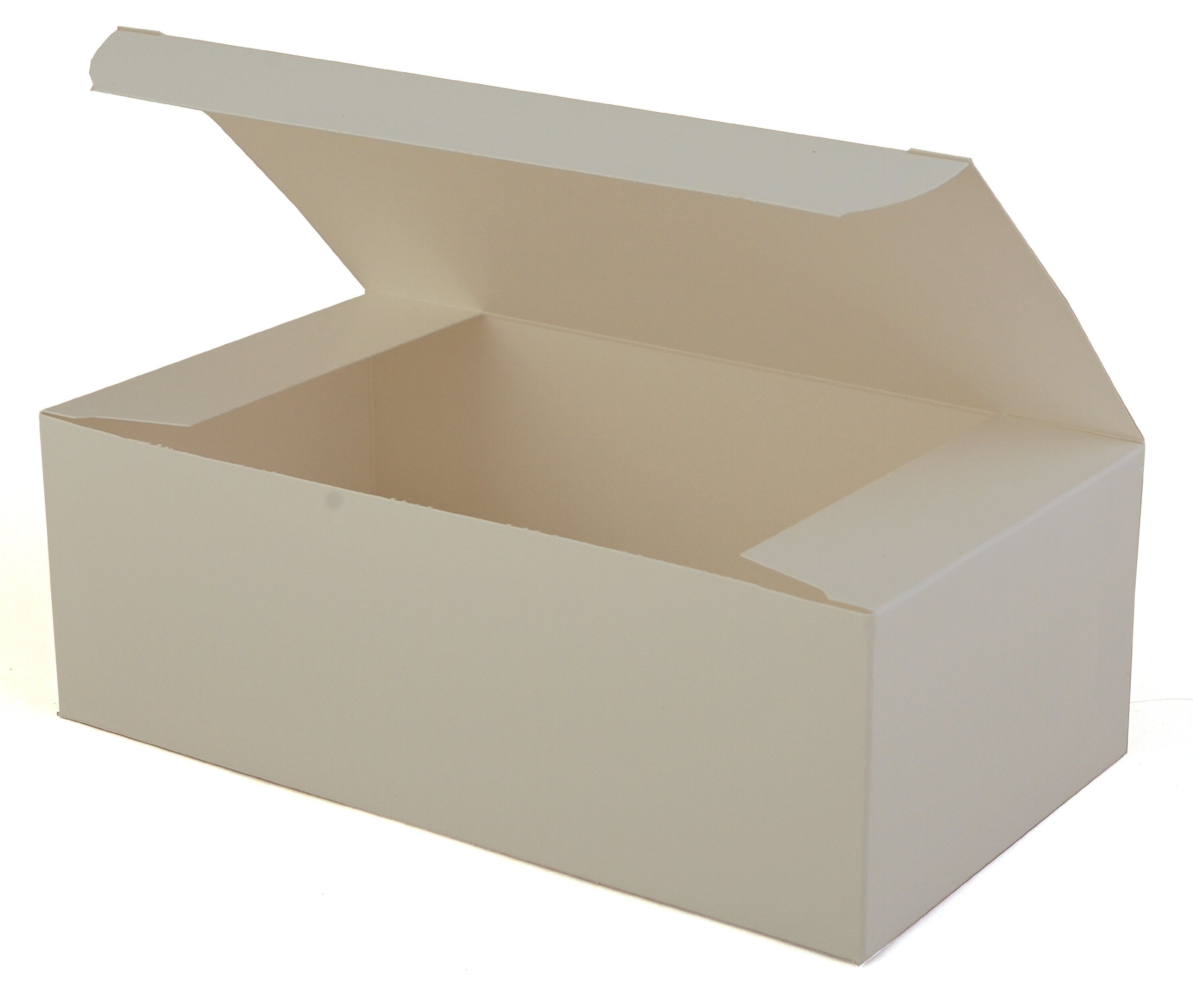 Southern Champion Tray 2729 Paperboard White Carry-Out Boxes, Tuck Top, 8-7/8'' Length X 4-7/8'' Width X 3-1/2'' Height (Case Of