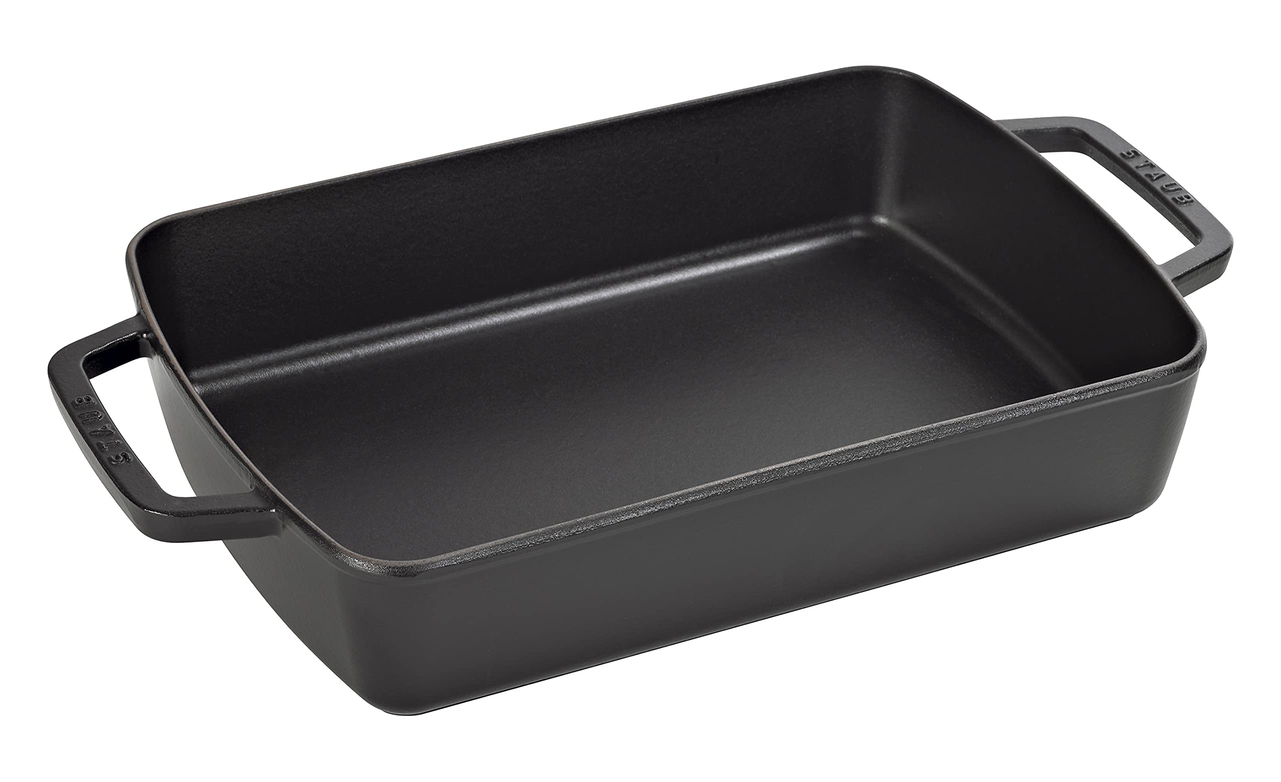Staub Cast Iron 12-Inch X 8-Inch Roasting Pan - Matte Black, Made In France