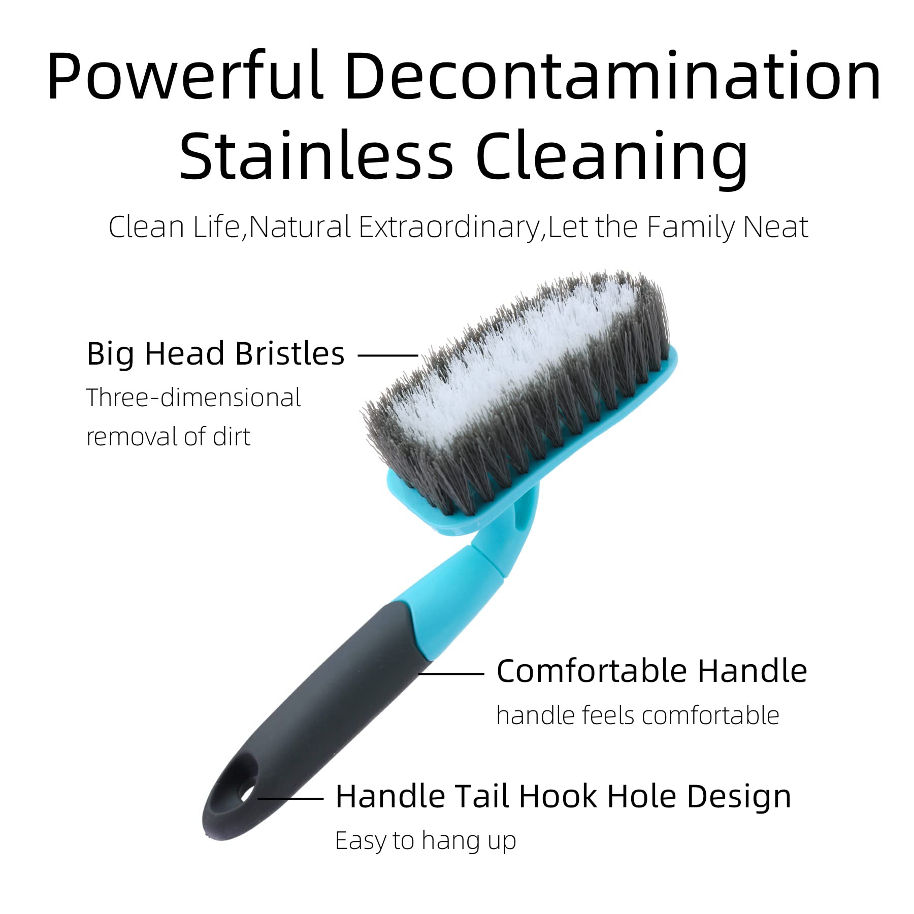 2-Pack Scrub Brush For Cleaning With Long Handle, Medium Firm Brush Bathroom Cleaning Supplies And Bathtub Cleaner And Shower Cl