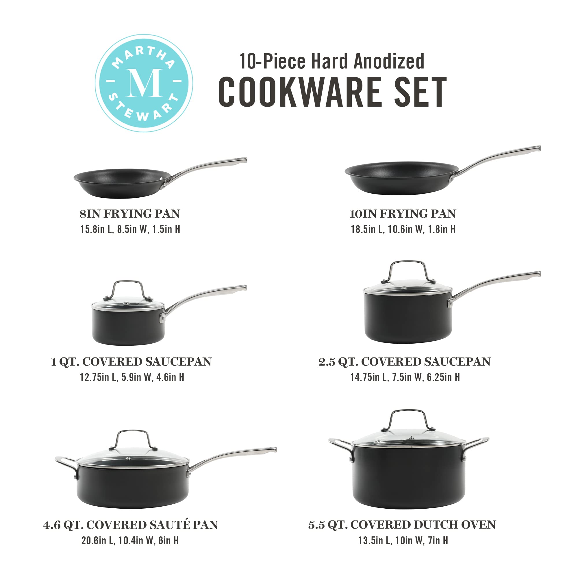 MS 10pc Cook Nonstick HA