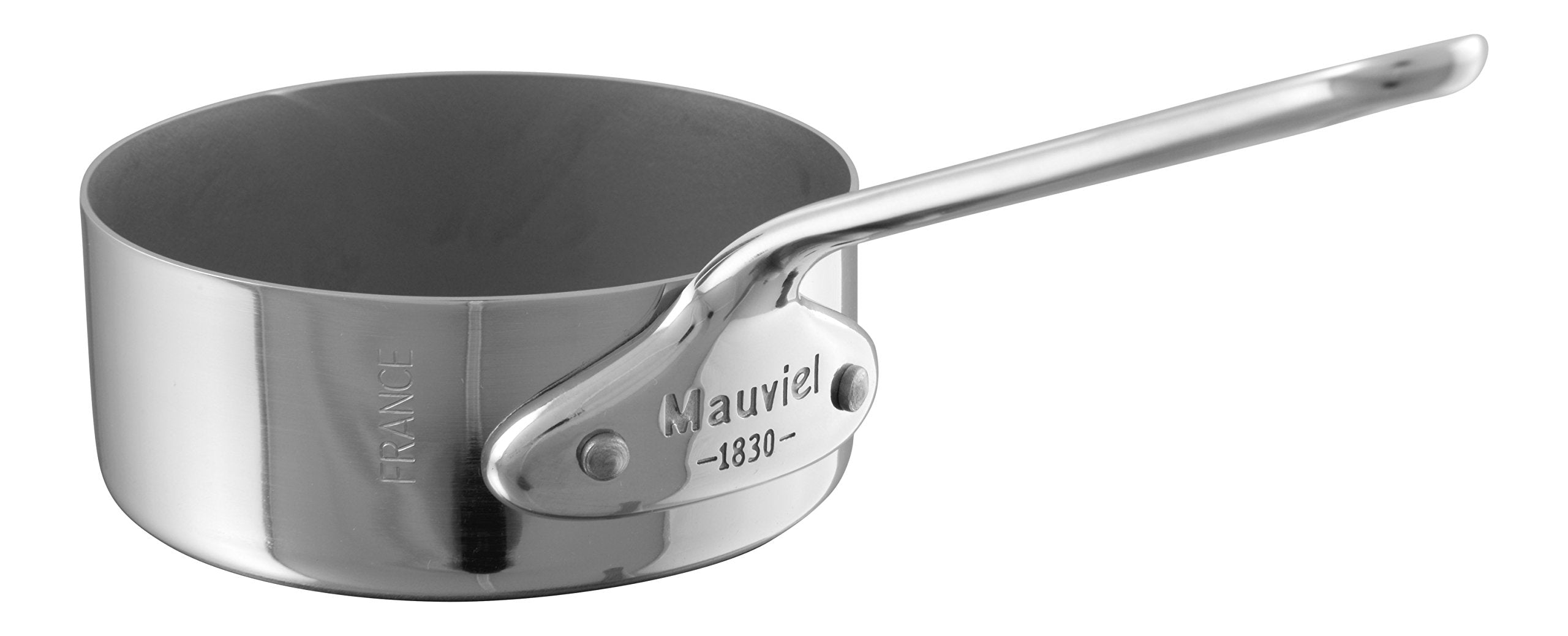 Mauviel MMinis 1 Mm Stainless Steel Mini Saute Pan With Cast Stainless Steel Handle, 3.5-In, Made In France
