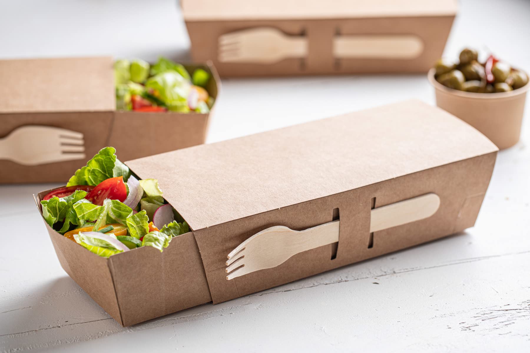 Packnwood 210Cvb1-6.2'' Wooden Forks - Wooden Fork Cutlery - Heat-Resistant - 100% Natural And Compostable Wood - Wooden Forks D